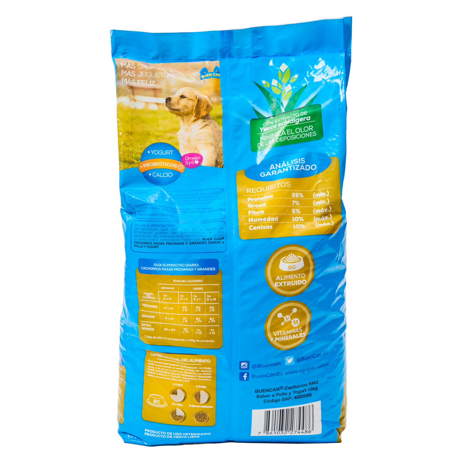 Alimento Para Perros Cachorros Razas Medianas Y Grandes BUEN CAN 15000 G