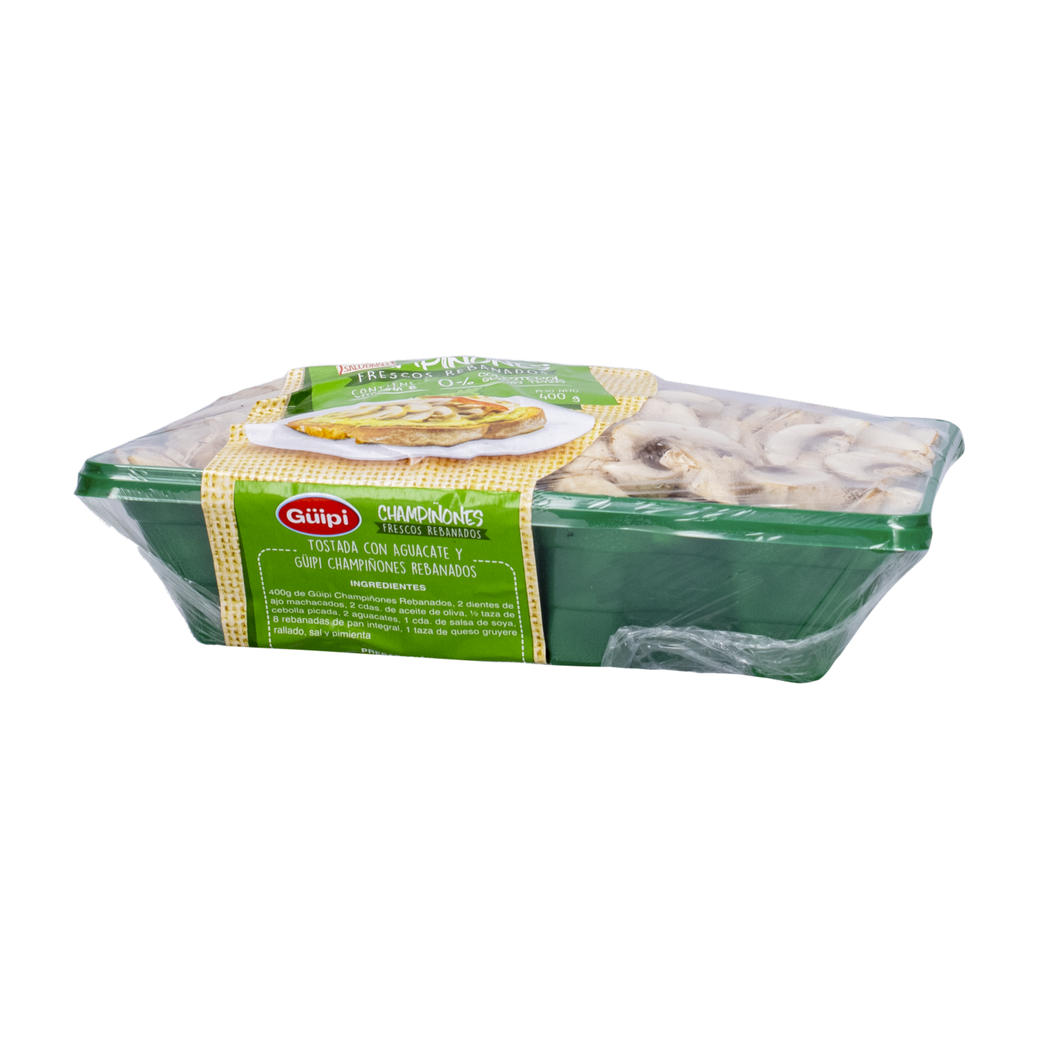 Champiñón Rebanado En Bandeja GÜIPI 400 G
