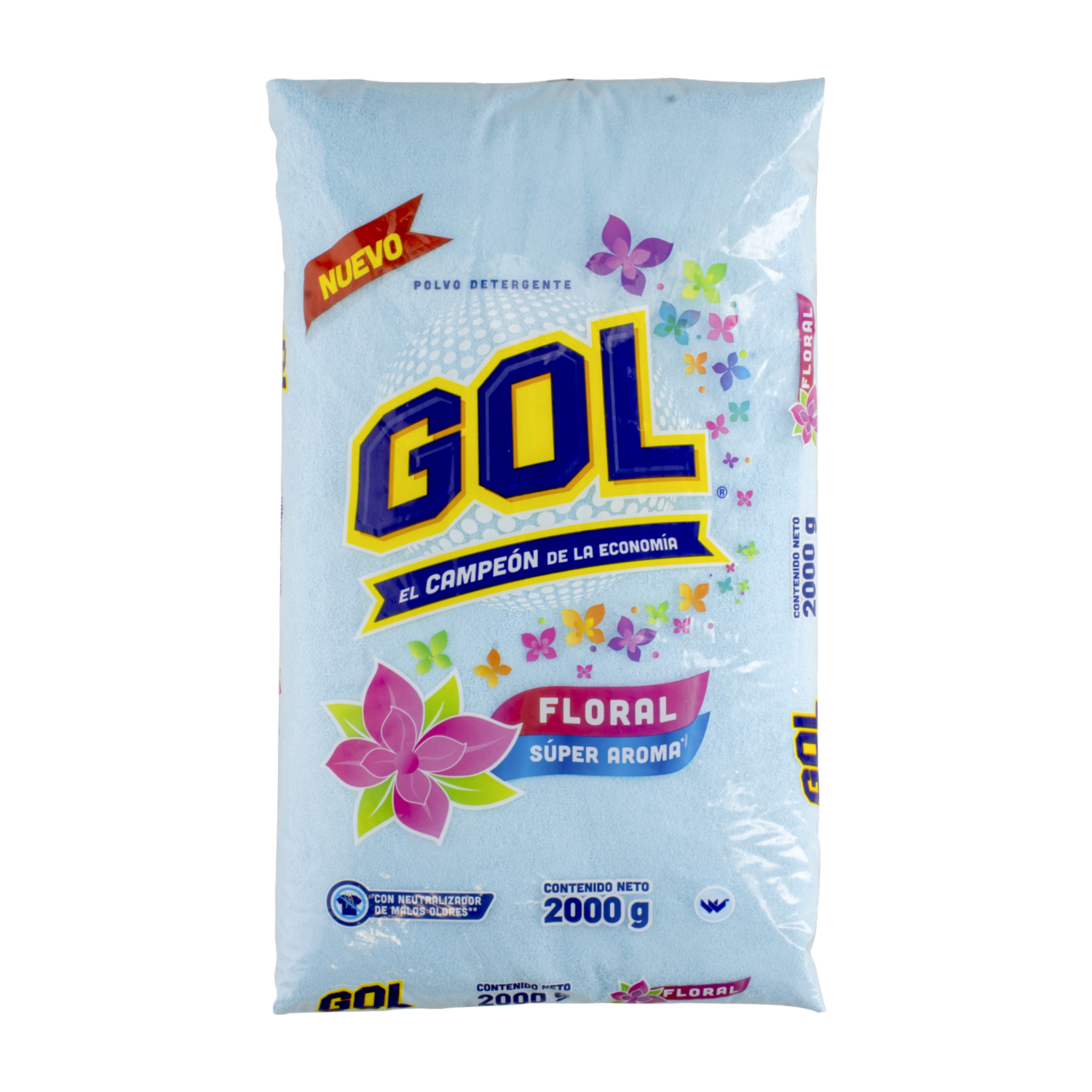 Detergente En Polvo Aroma Floral GOL 2000 G