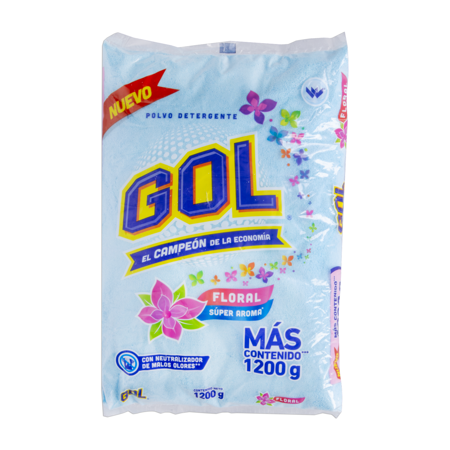 Detergente En Polvo Aroma Floral GOL 1200 G