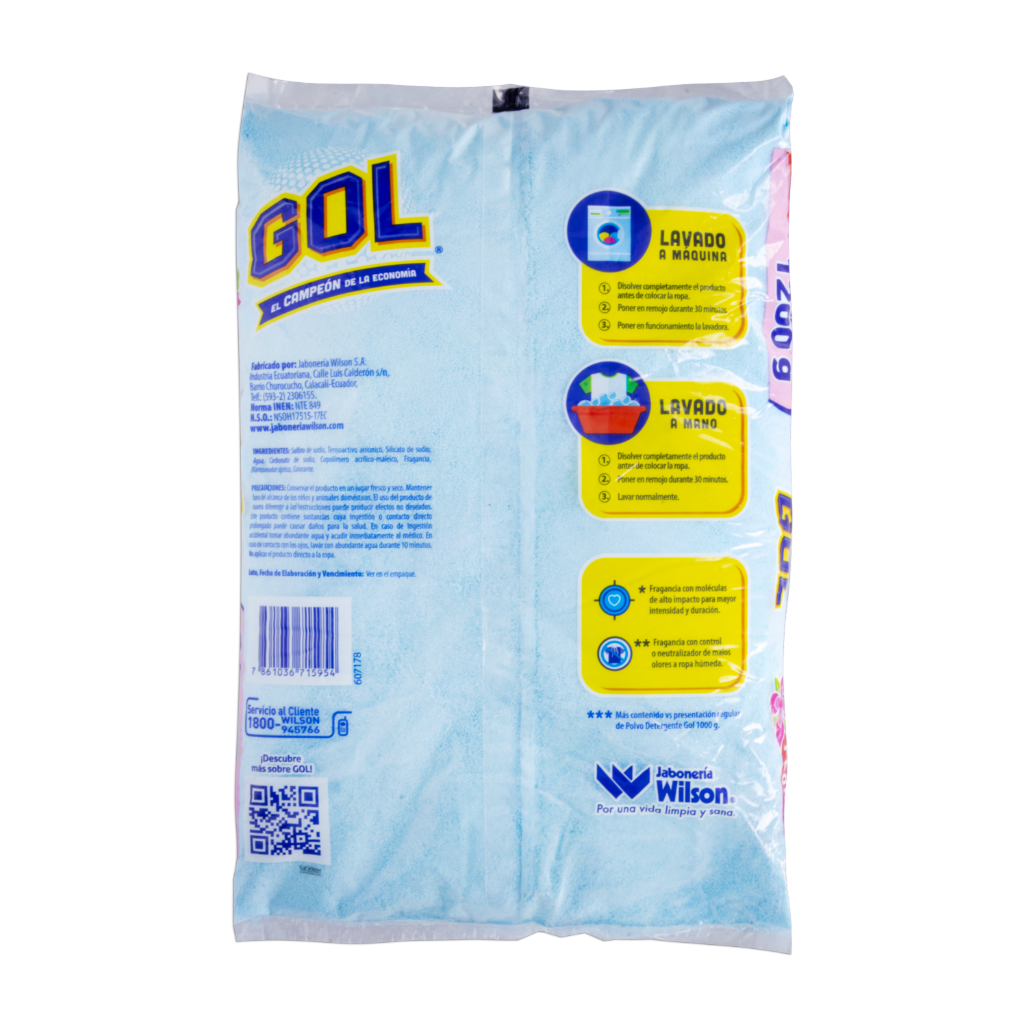 Detergente En Polvo Aroma Floral GOL 1200 G