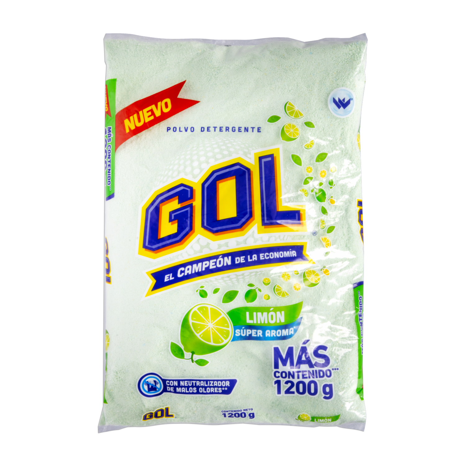 Detergente En Polvo Aroma Limón GOL 1200 G