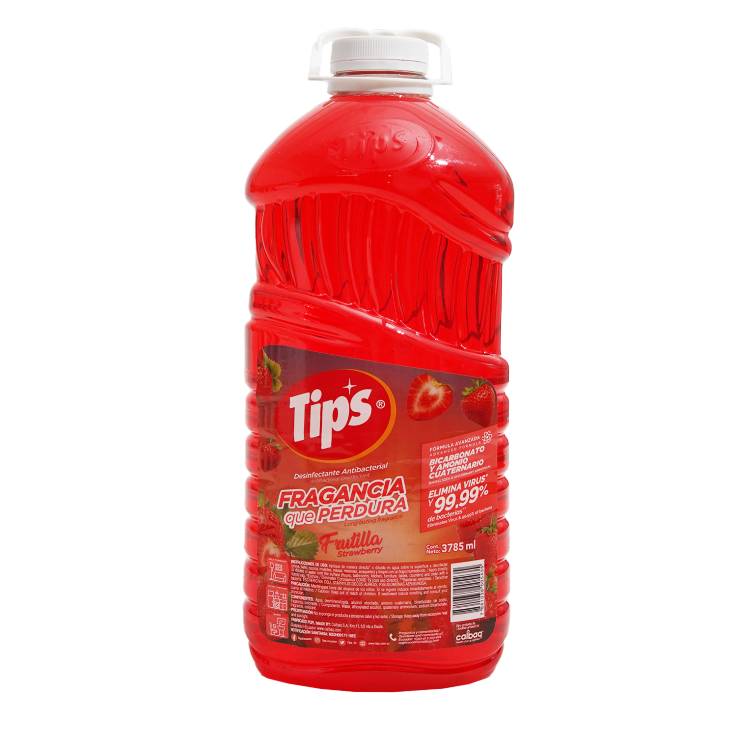 Desinfectante De Frutilla TIPS 3785 Ml