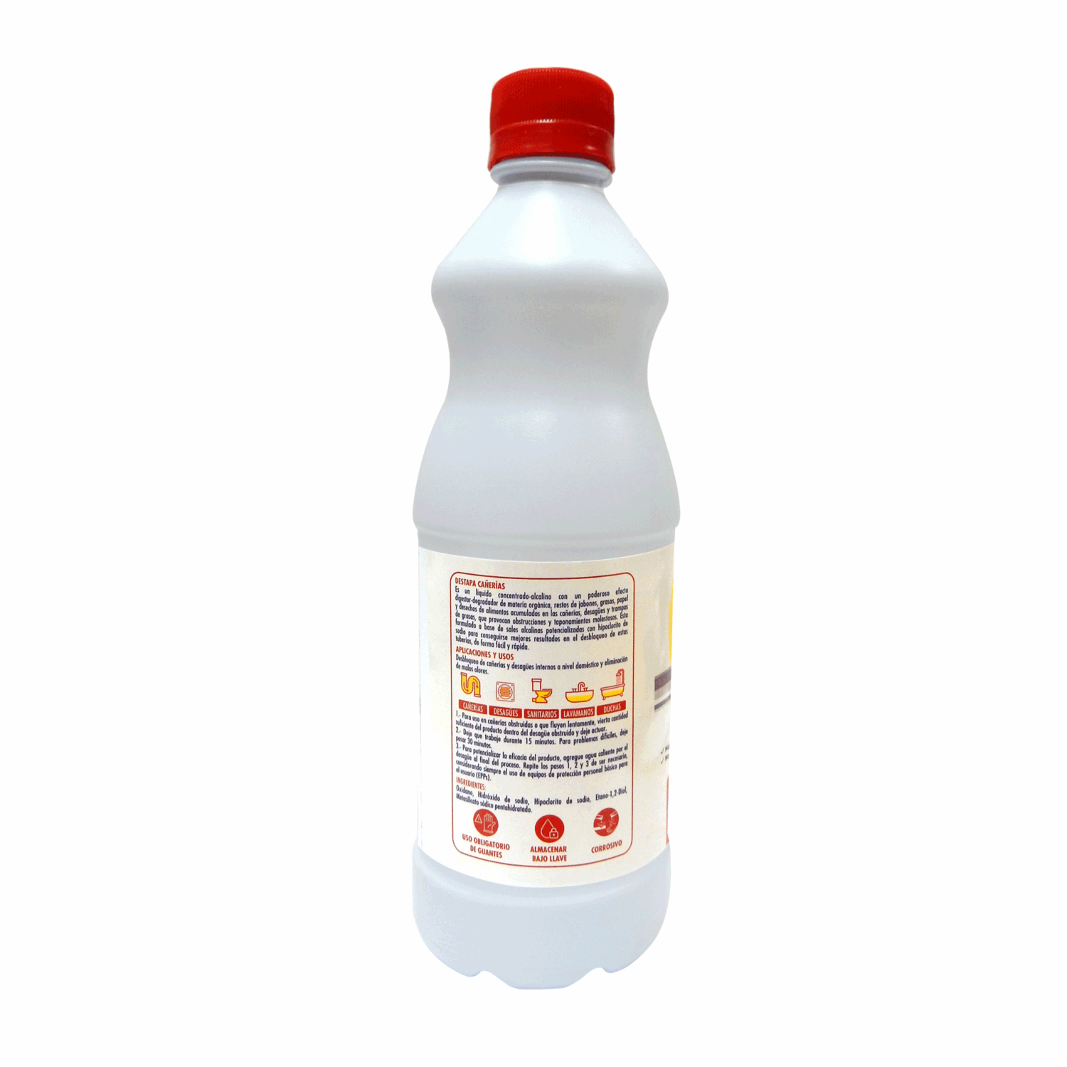 Destapador De Cañerías Máximo Poder Disolvente LA ORIGINAL 500 Ml