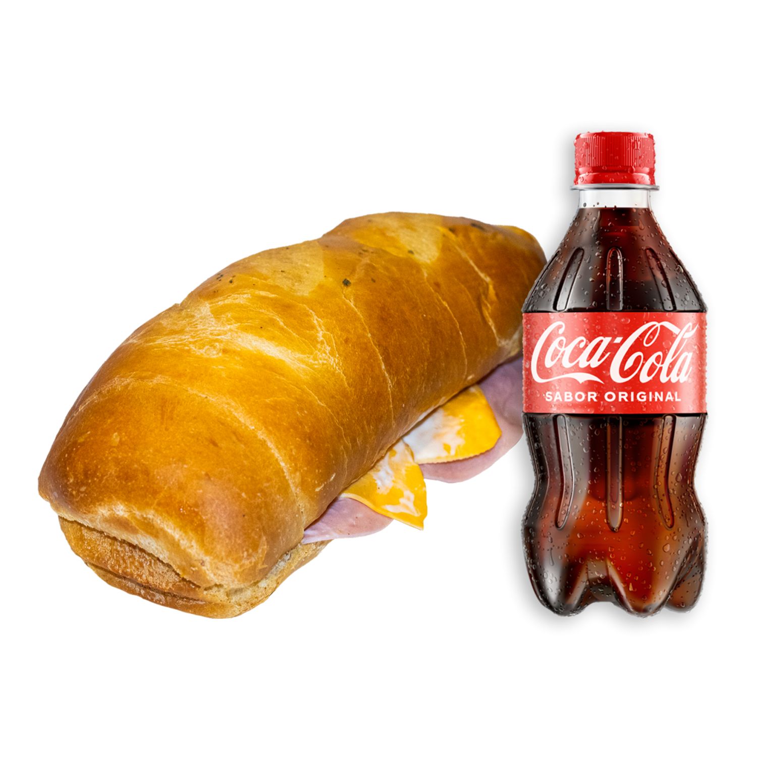 Combo Sándwich Jamón De Cerdo Queso Y Salami + Bebida Gaseosa 250 Ml CF COMIDA PREPARADA Pack