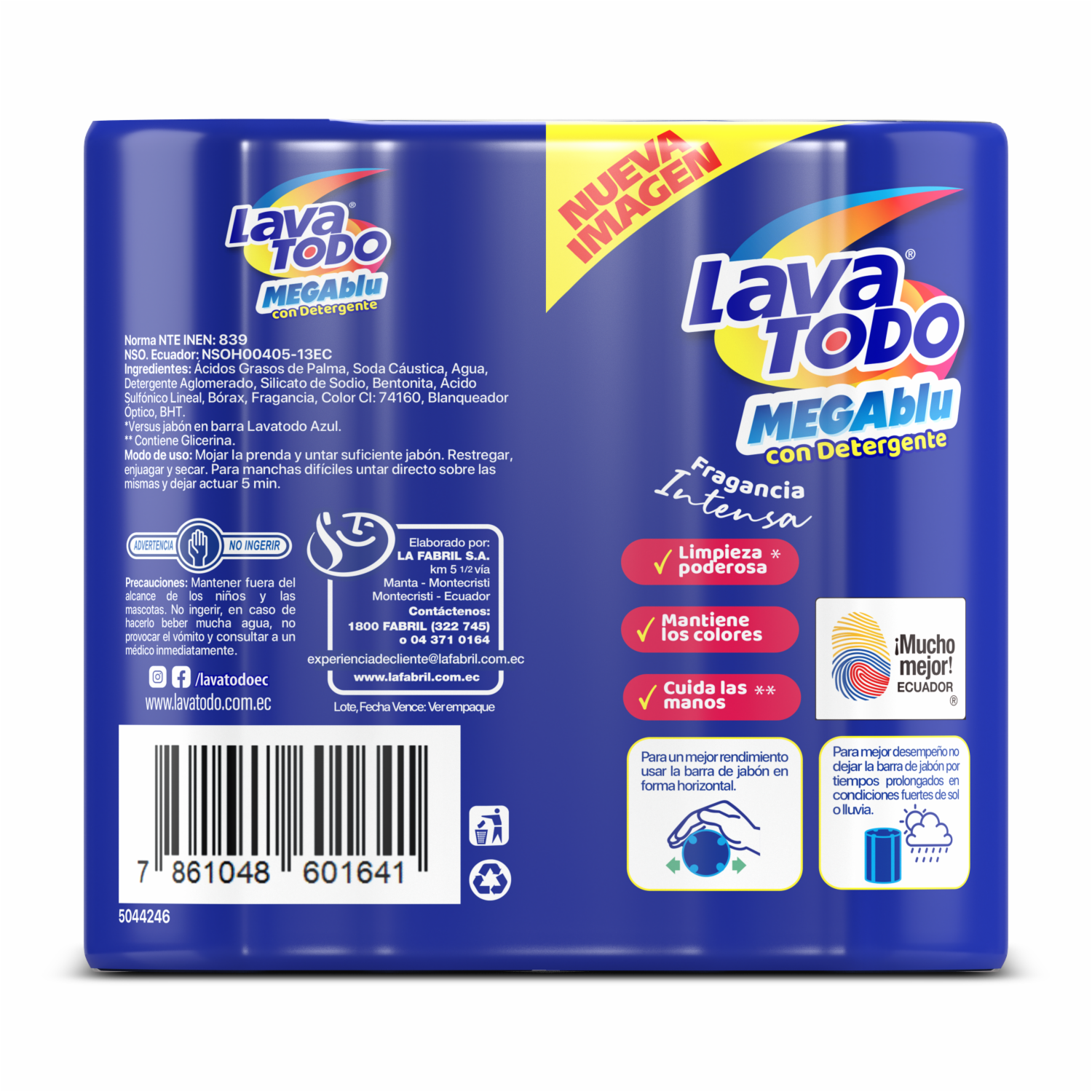 Jabón De Ropa Megablu LAVATODO 600 G