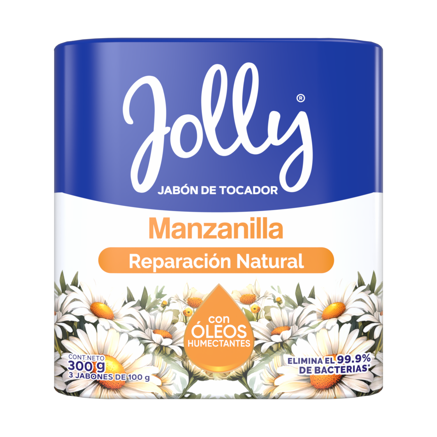 Jabón De Tocador Reparación Natural Revitaliza Y Limpia Manzanilla JOLLY X 100 G