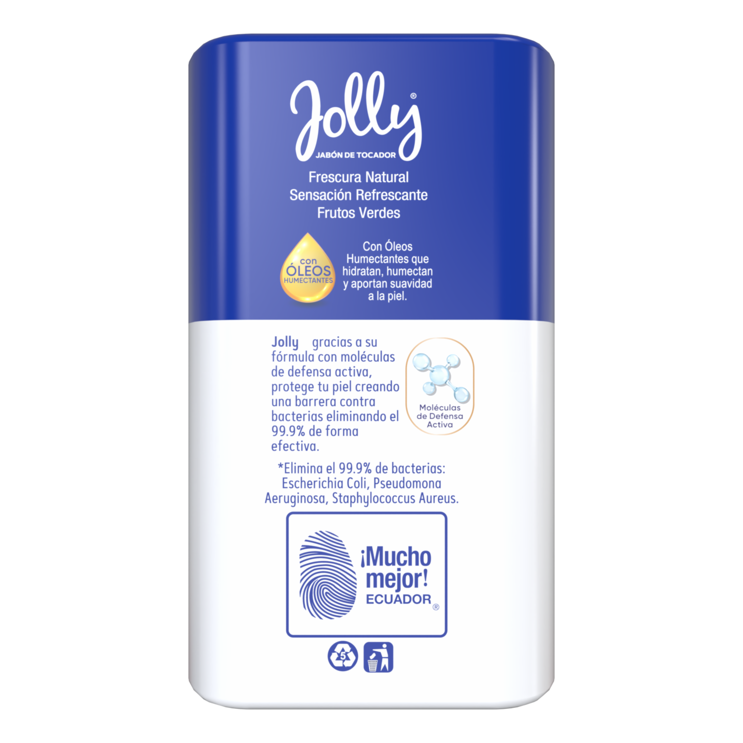 Jabón De Tocador Frescura Natural Sensación Refrescante Frutos Verdes JOLLY X 100 G
