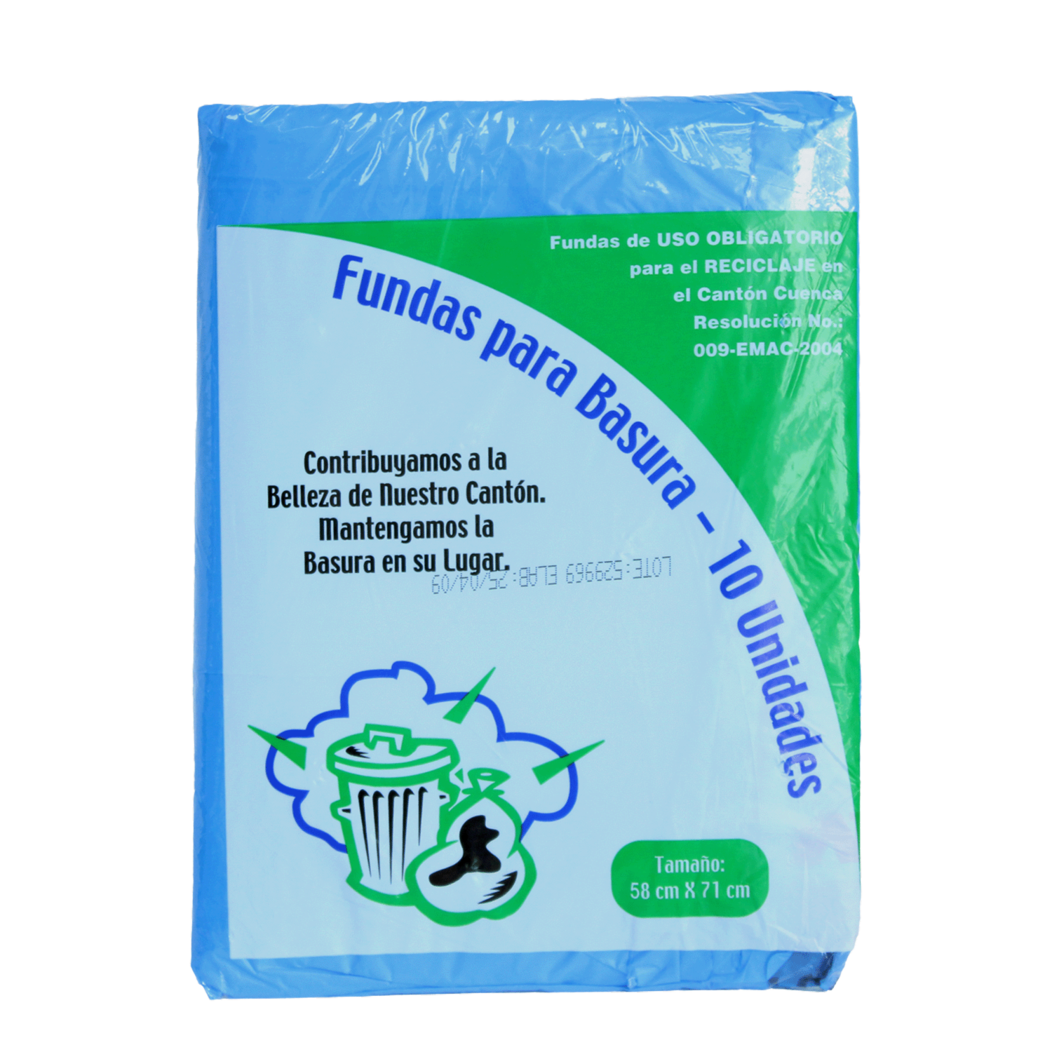 Fundas De Basura Para Cocina Color Azul FLEXIPLAST 10 U