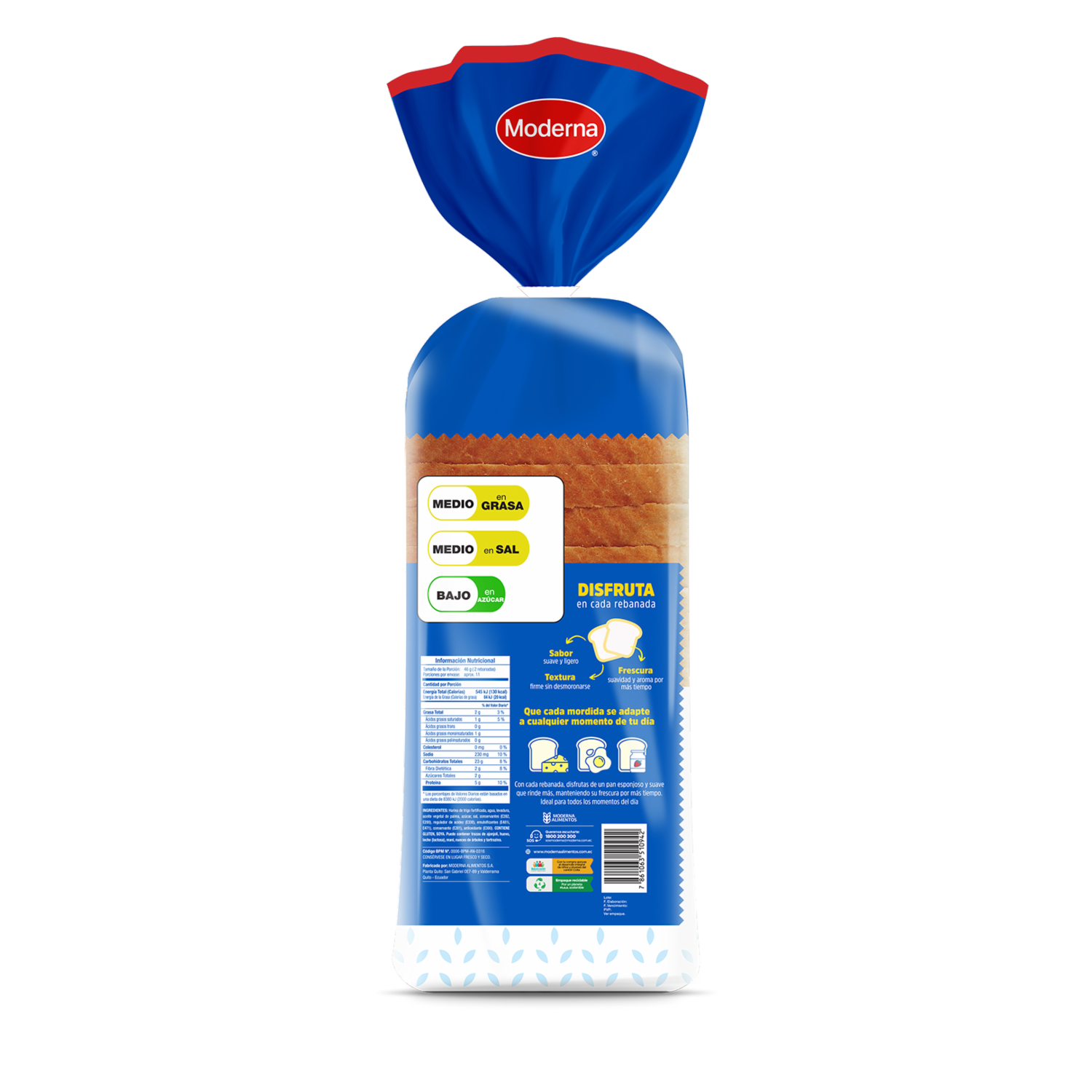 Pan Blanco Economás MODERNA 500 G