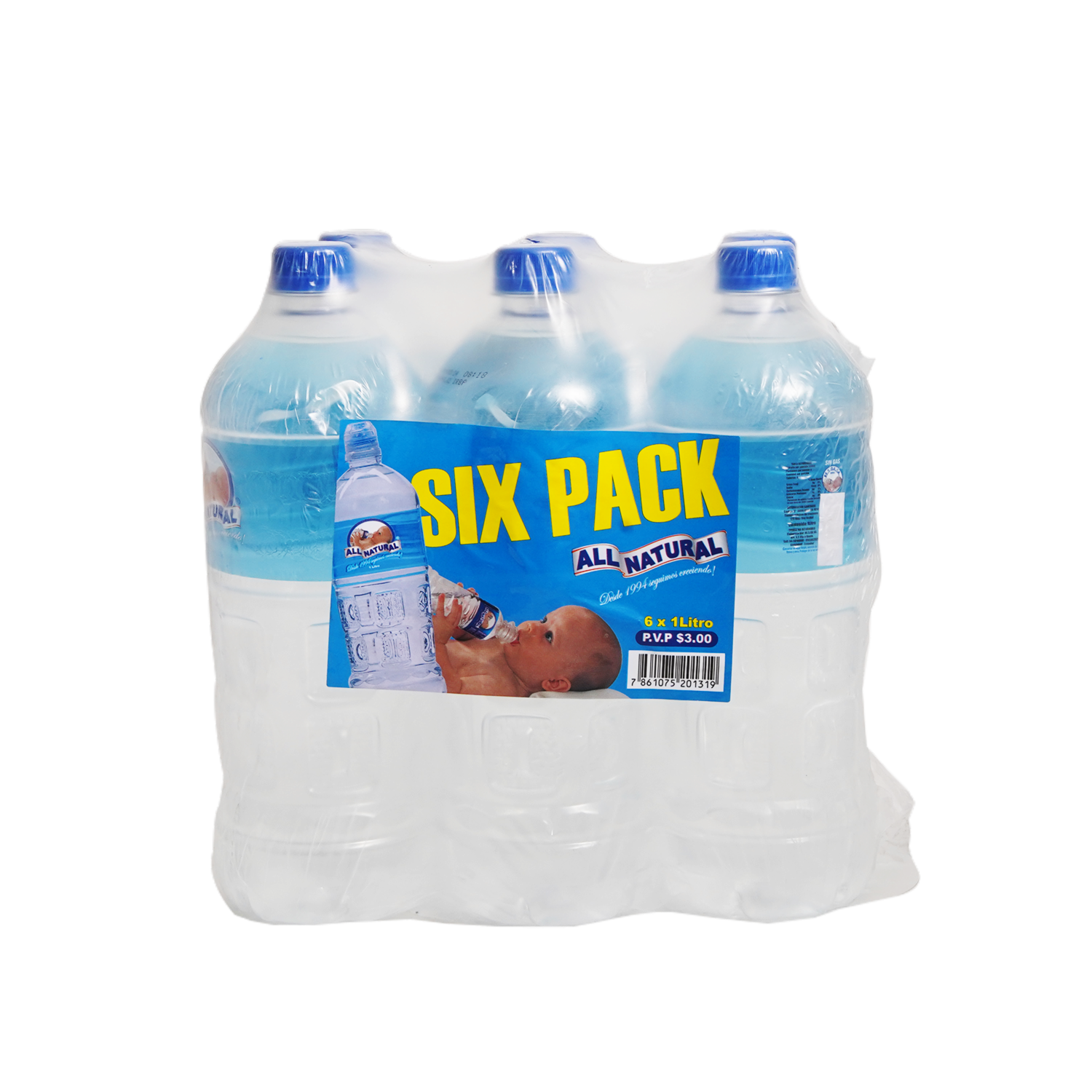 Agua Sin Gas ALL NATURAL 6 X 1000 Ml