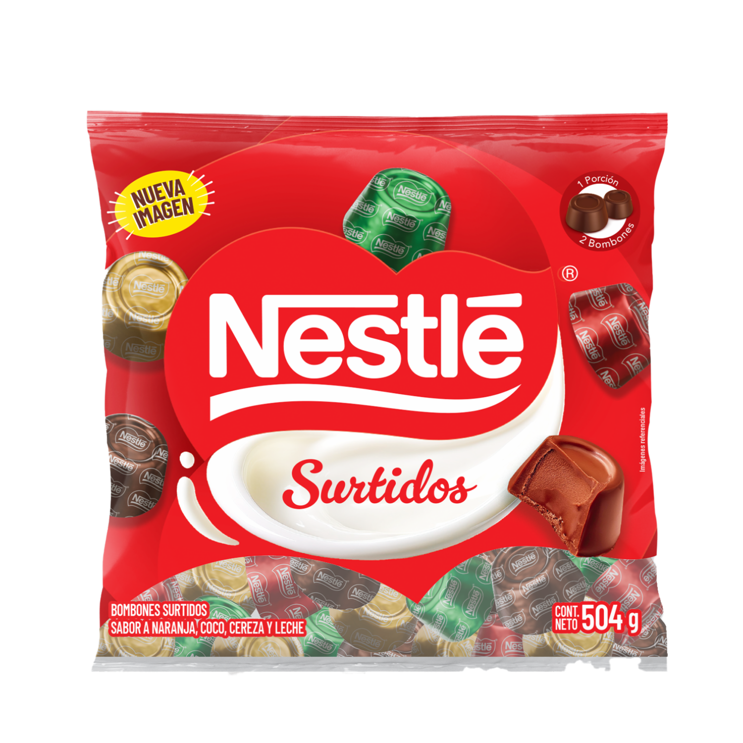 Bombones De Chocolate Con Leche Surtidos NESTLÉ 504 G