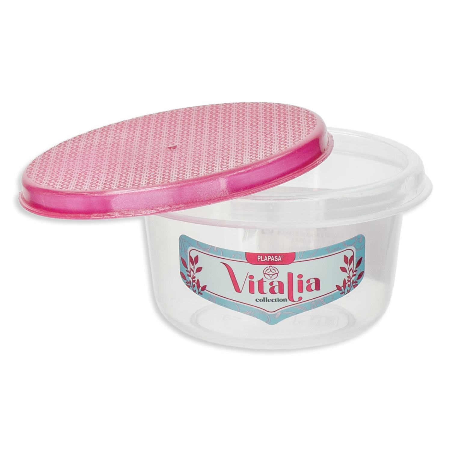 Repostero Discoware N1 Con Tapa Burdeos Perlado Vitalia PLAPASA 0.16 Litros