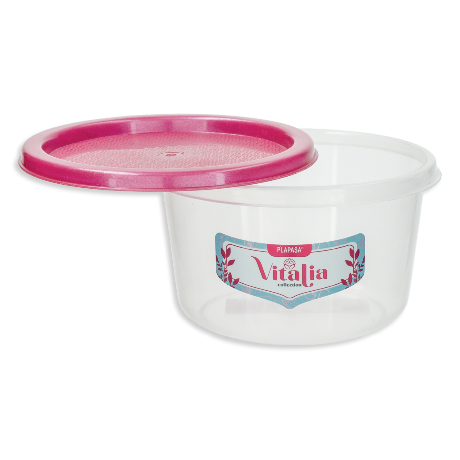 Repostero Discoware N3 Con Tapa Burdeos Perlado Vitalia PLAPASA 0.74 Litros