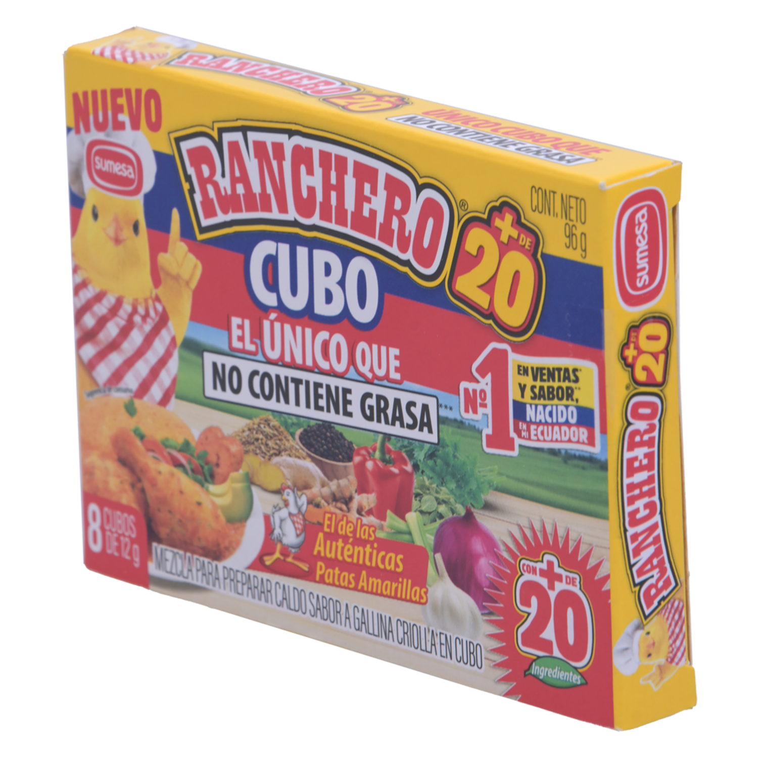 Caldo De Gallina Cubo RANCHERO 8X12 G