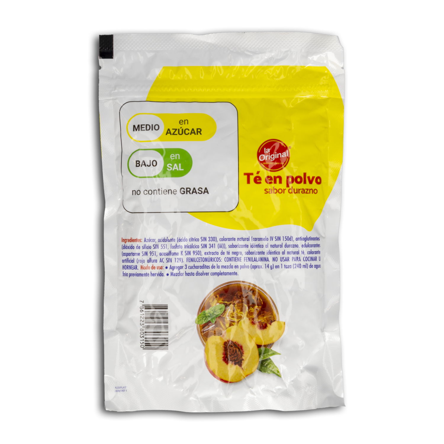 Té En Polvo Sabor A Durazno LA ORIGINAL 266 G