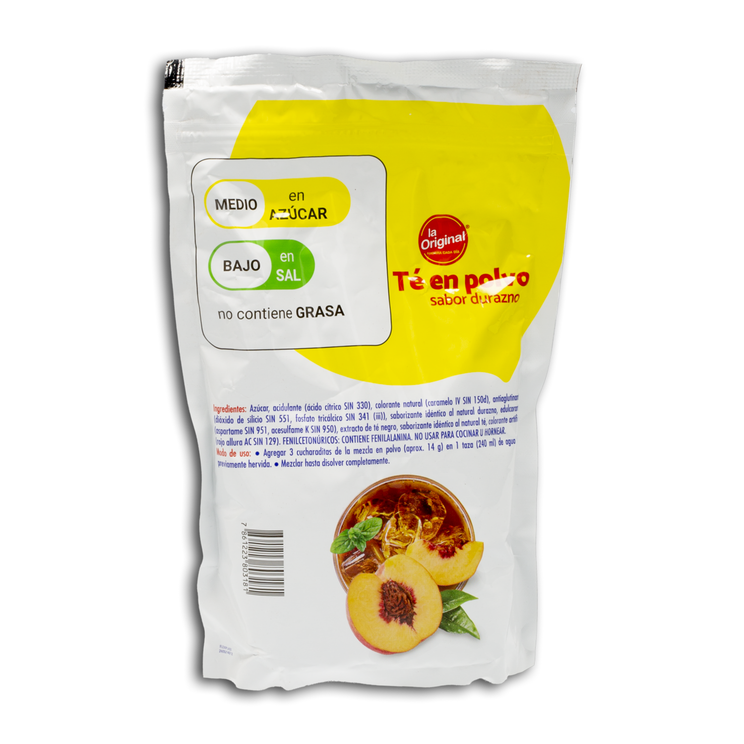 Té En Polvo Sabor A Durazno LA ORIGINAL 532 G
