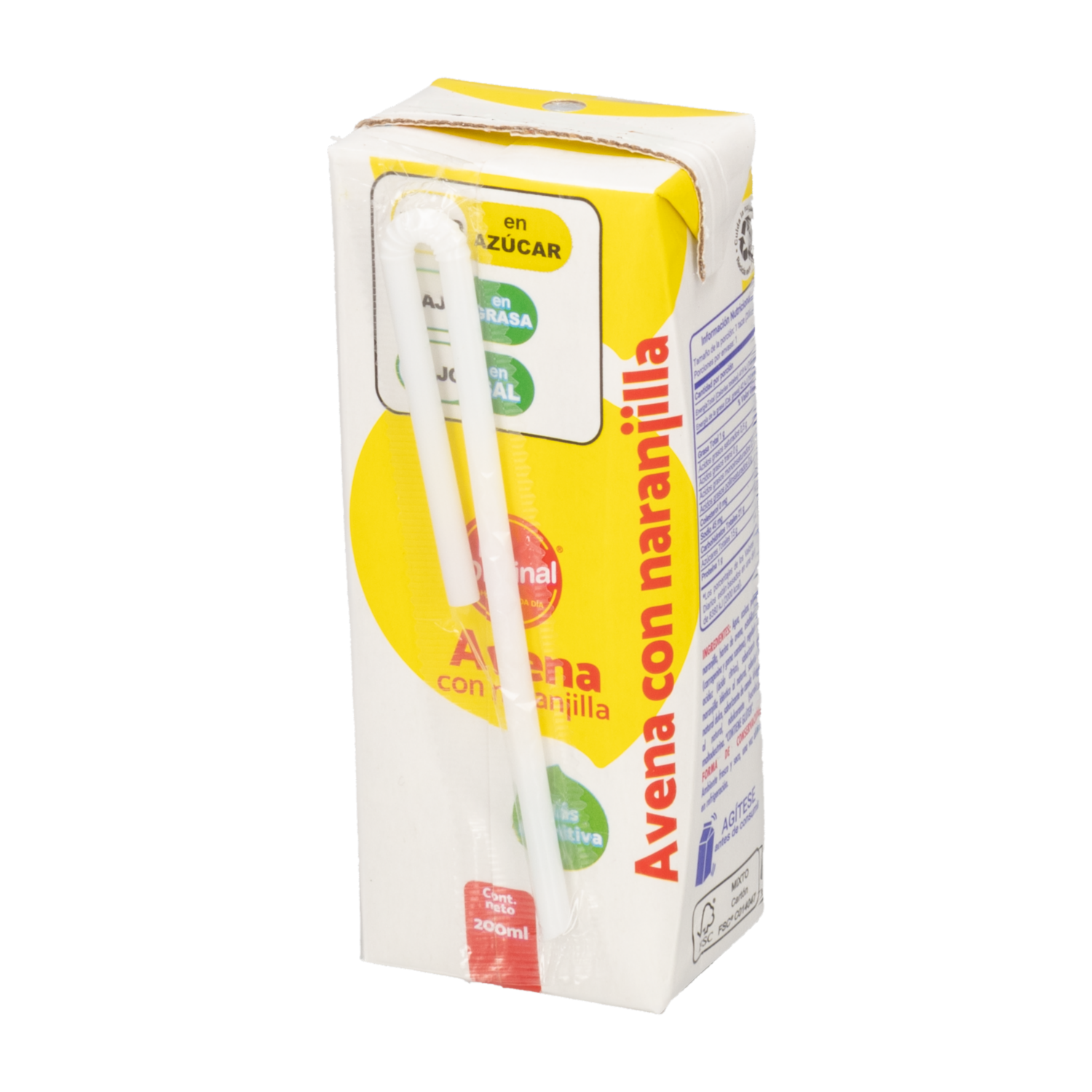 Bebida De Avena Con Naranjilla LA ORIGINAL 200 Ml