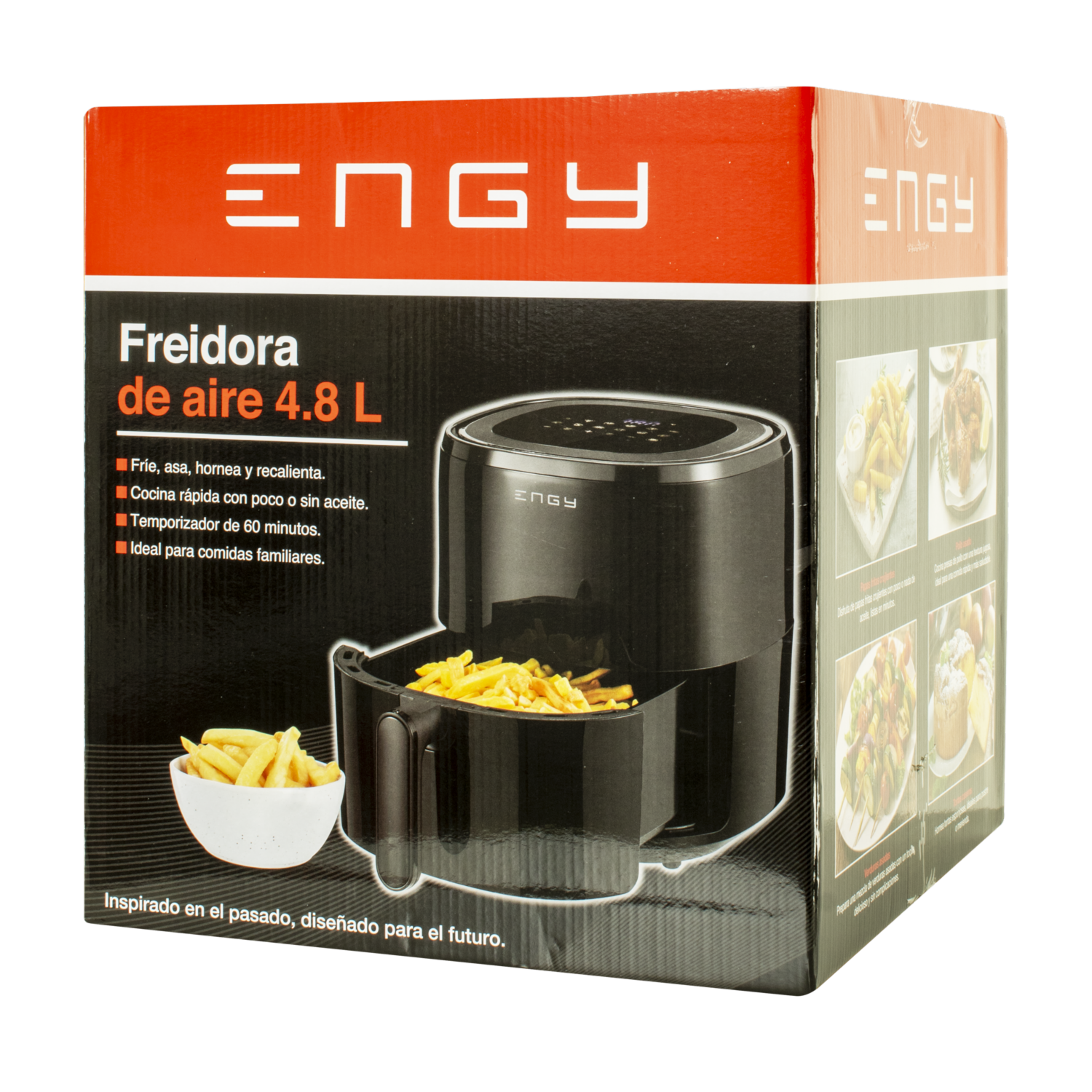Air Fryer Temporizador De 60 Minutos DIS-09203001B ENGY 4.8 Litros