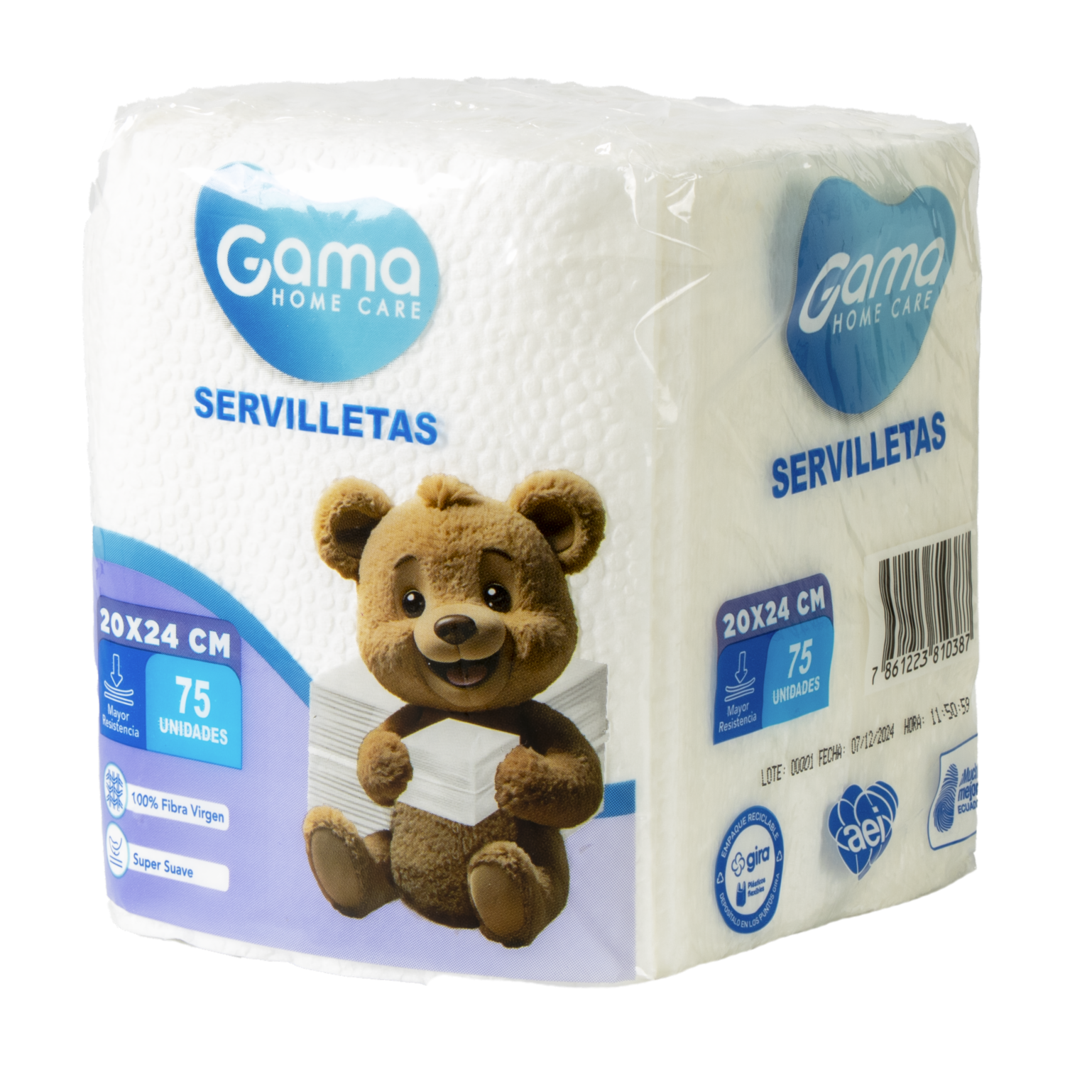 Servilleta Super Suave GAMA X 75 Uds