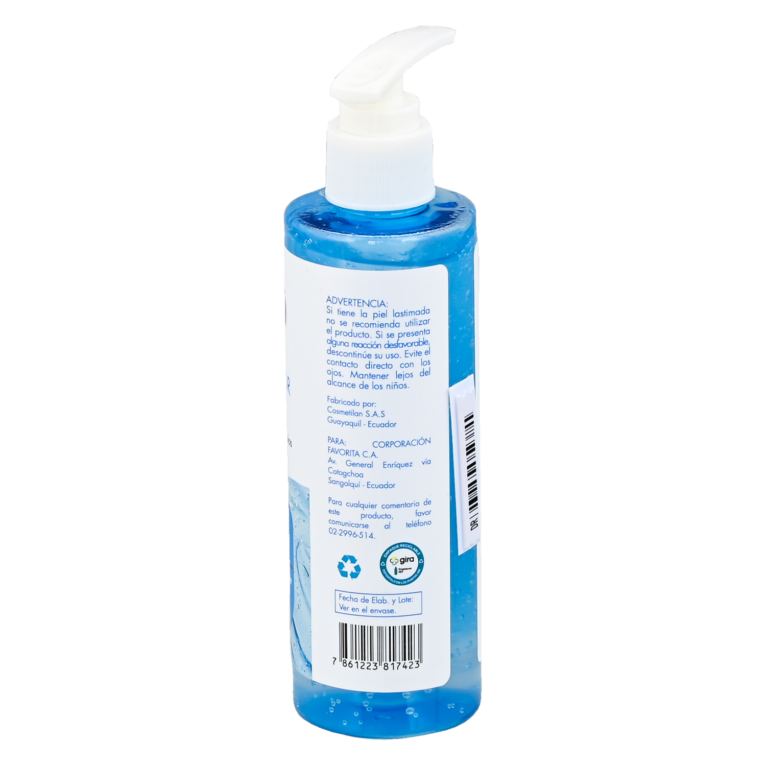Limpiador Facial En Gel Con Aloe Vera GAMA 200 Ml