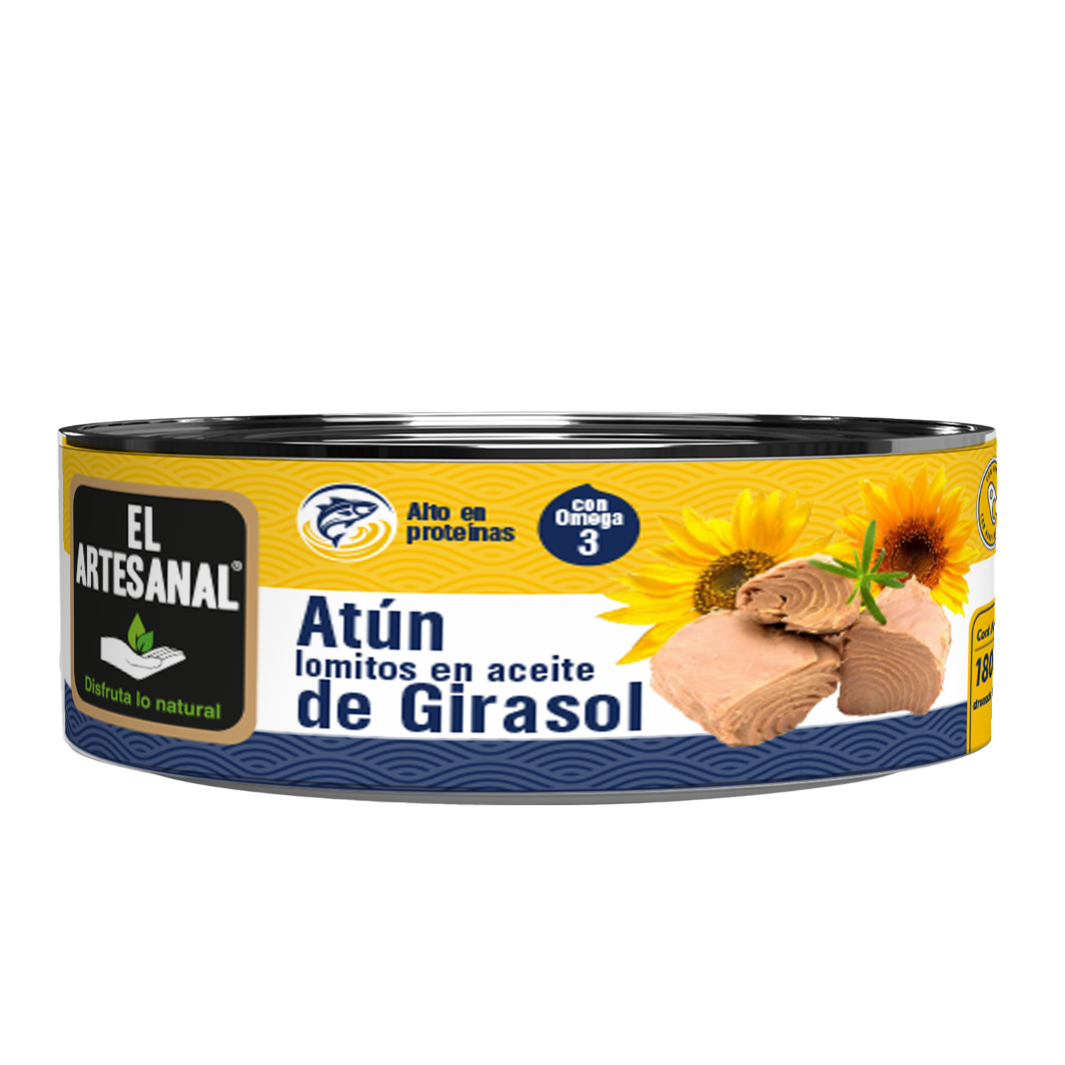 Atún Lomitos En Aceite De Girasol EL ARTESANAL 180 G