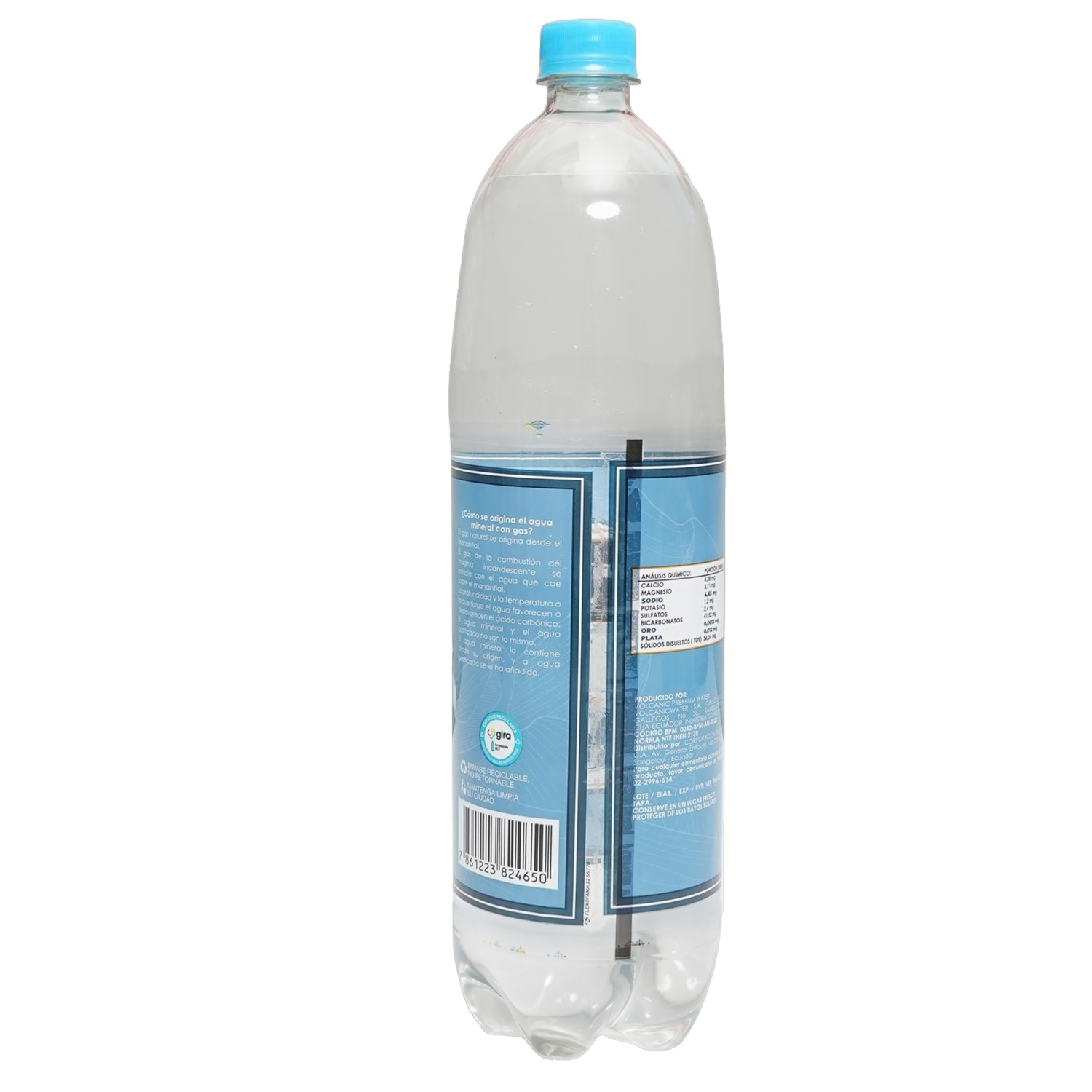 Agua Mineral Con Gas EL ARTESANAL 1500 Ml