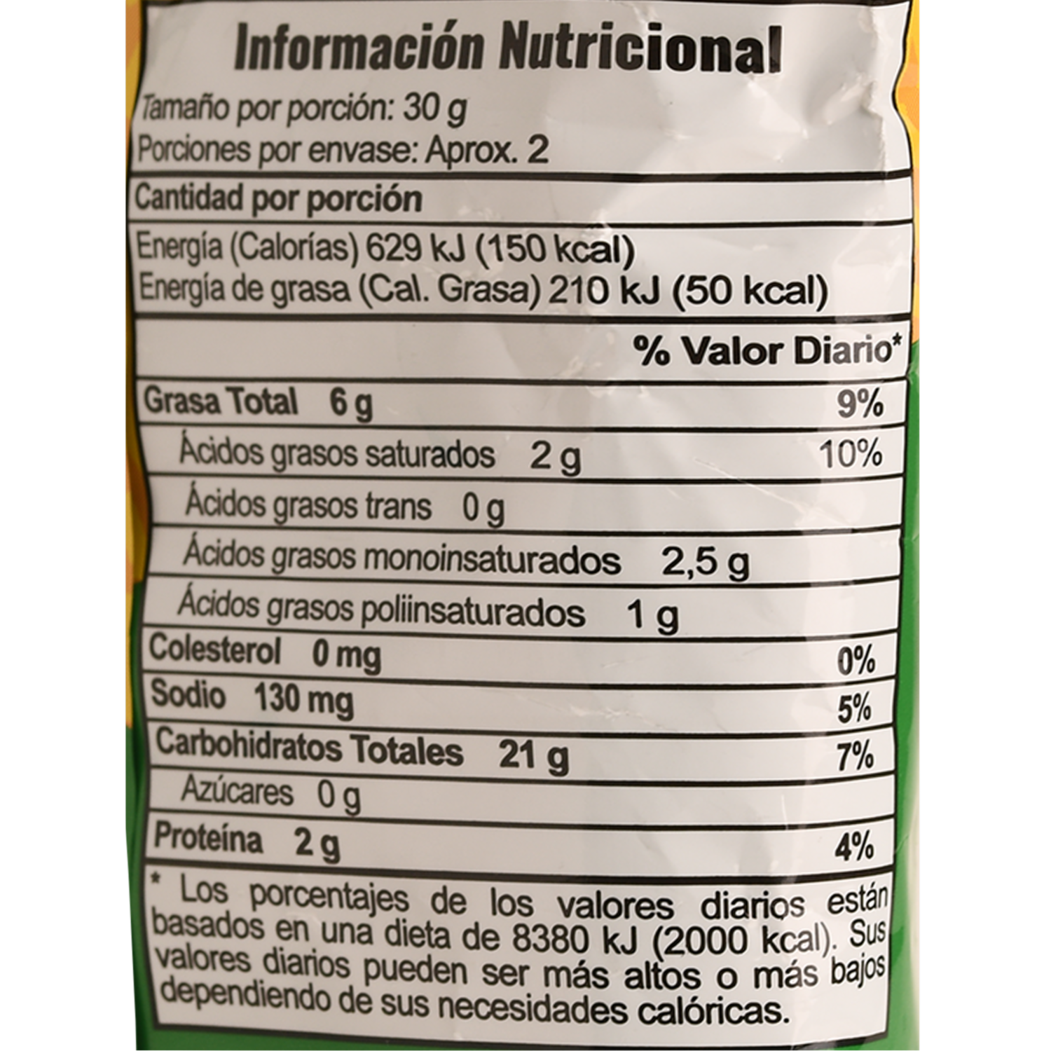 Bocaditos De Tortilla De Maíz Triángulos EL ARTESANAL 50 G