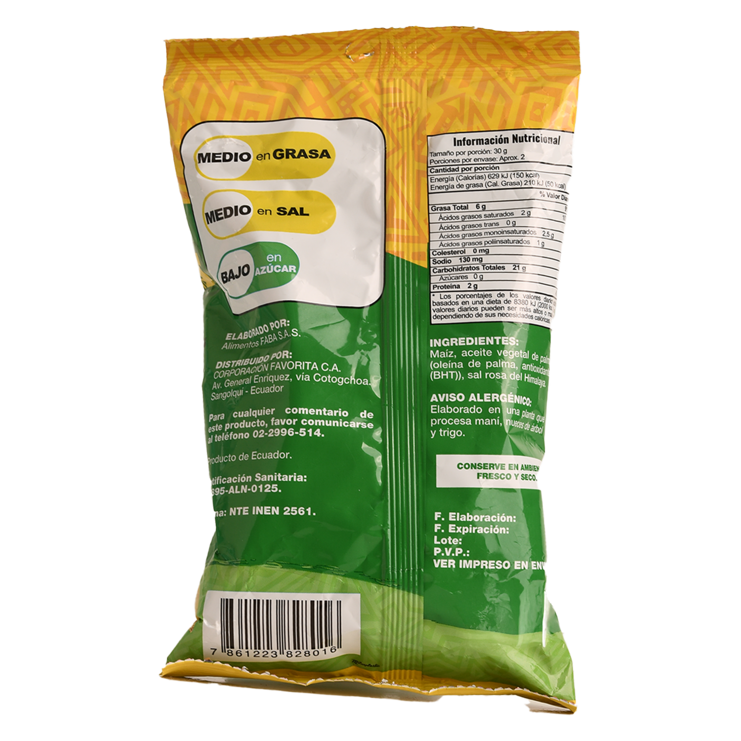 Bocaditos De Tortilla De Maíz Triángulos EL ARTESANAL 50 G