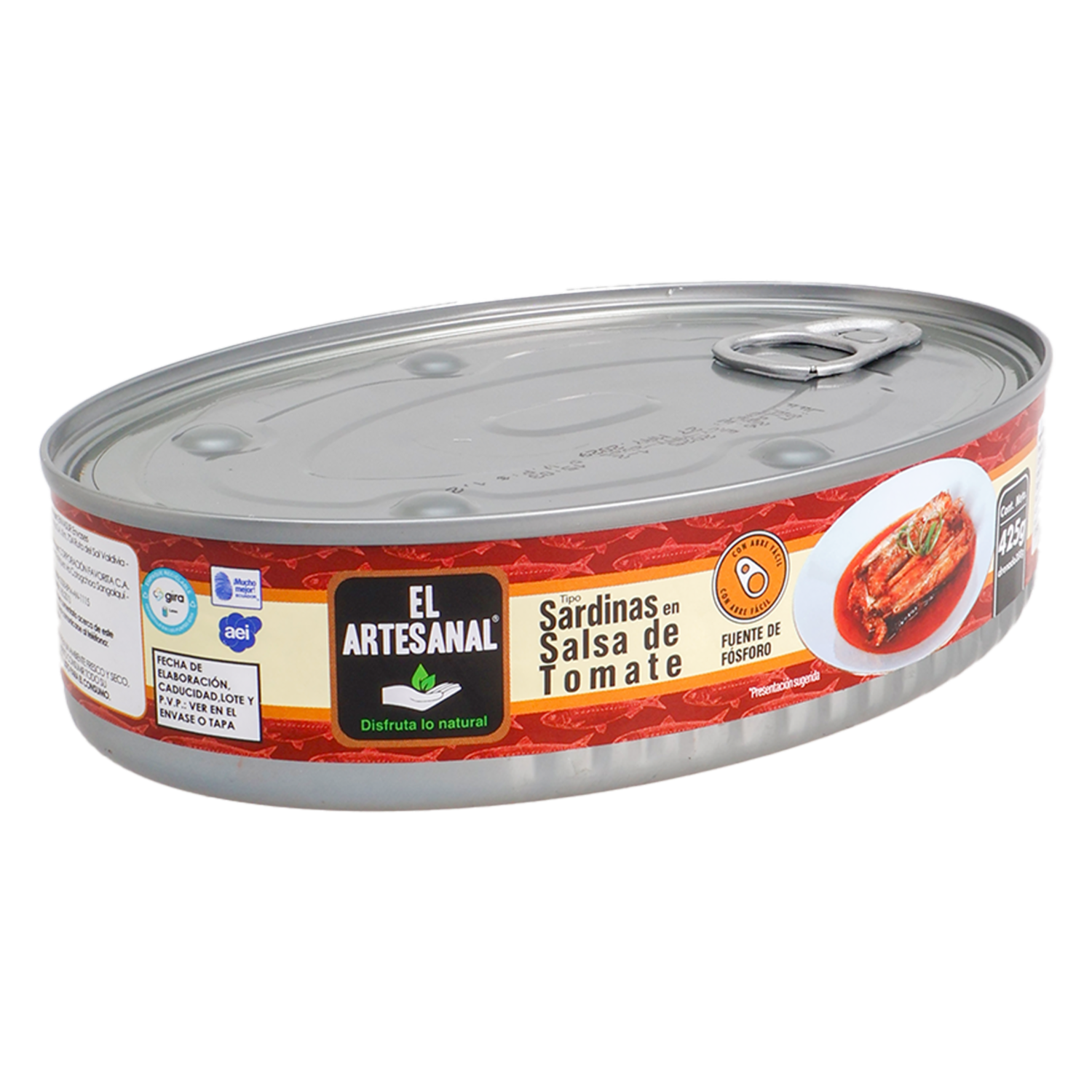 Sardina En Salsa De Tomate EL ARTESANAL 425 G