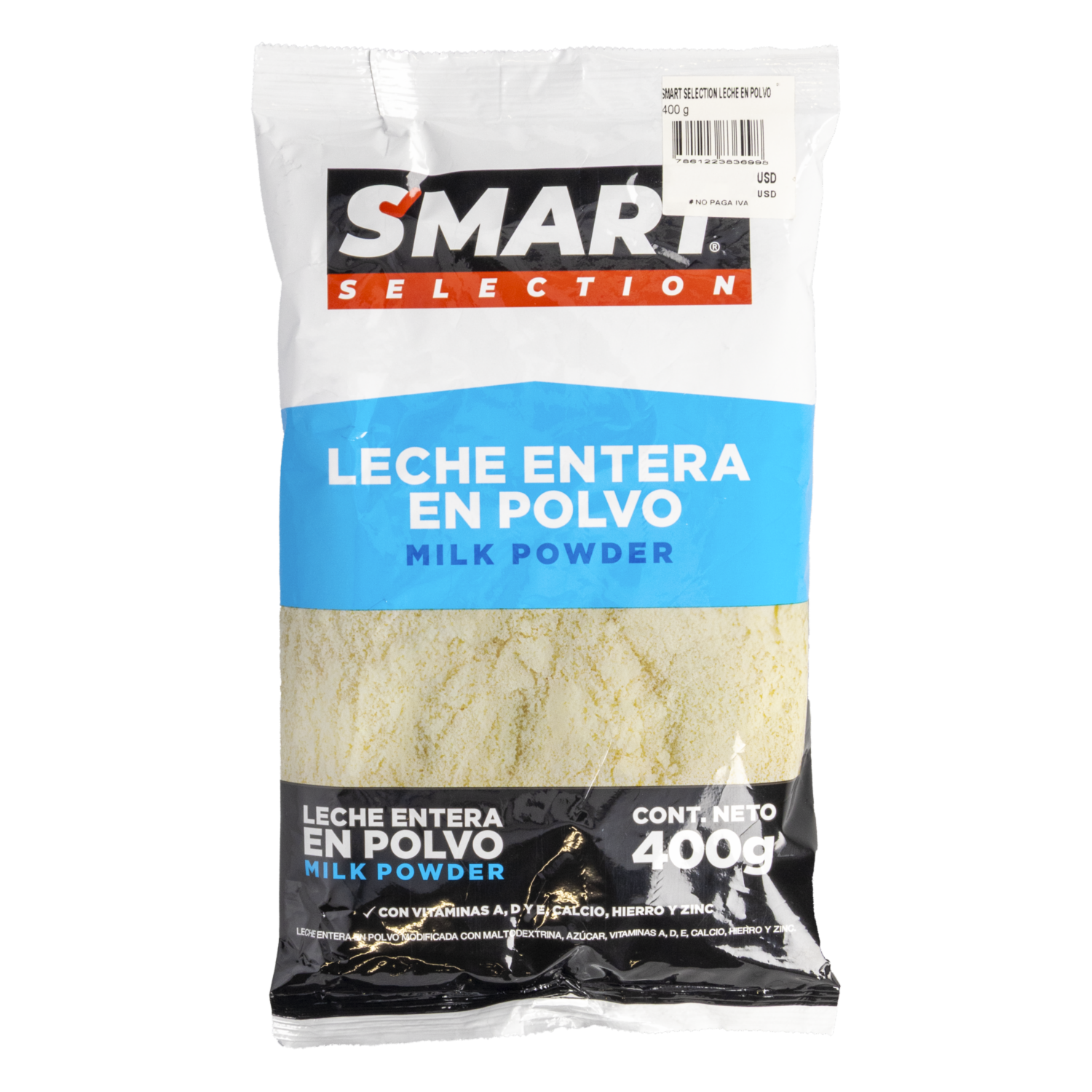Leche En Polvo Instantáneo SMART SELECTION 400 G