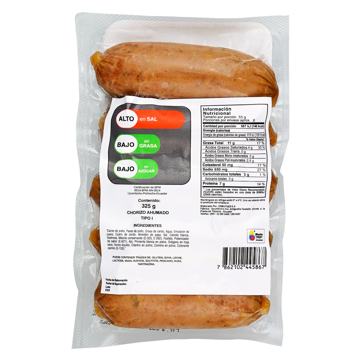 Chorizo Ahumado FEDERER 325 G