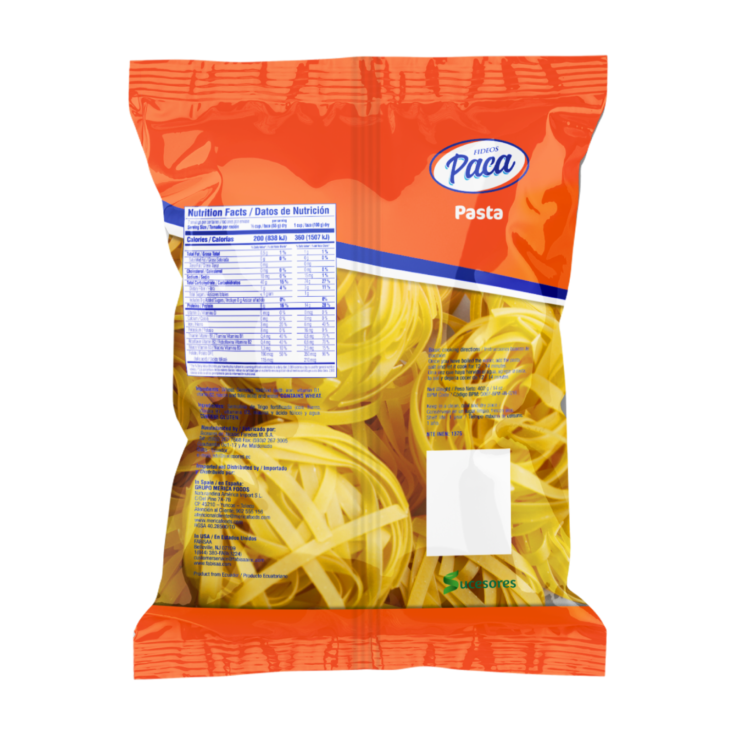 Fideo Nido Tallarín PACA 400 G