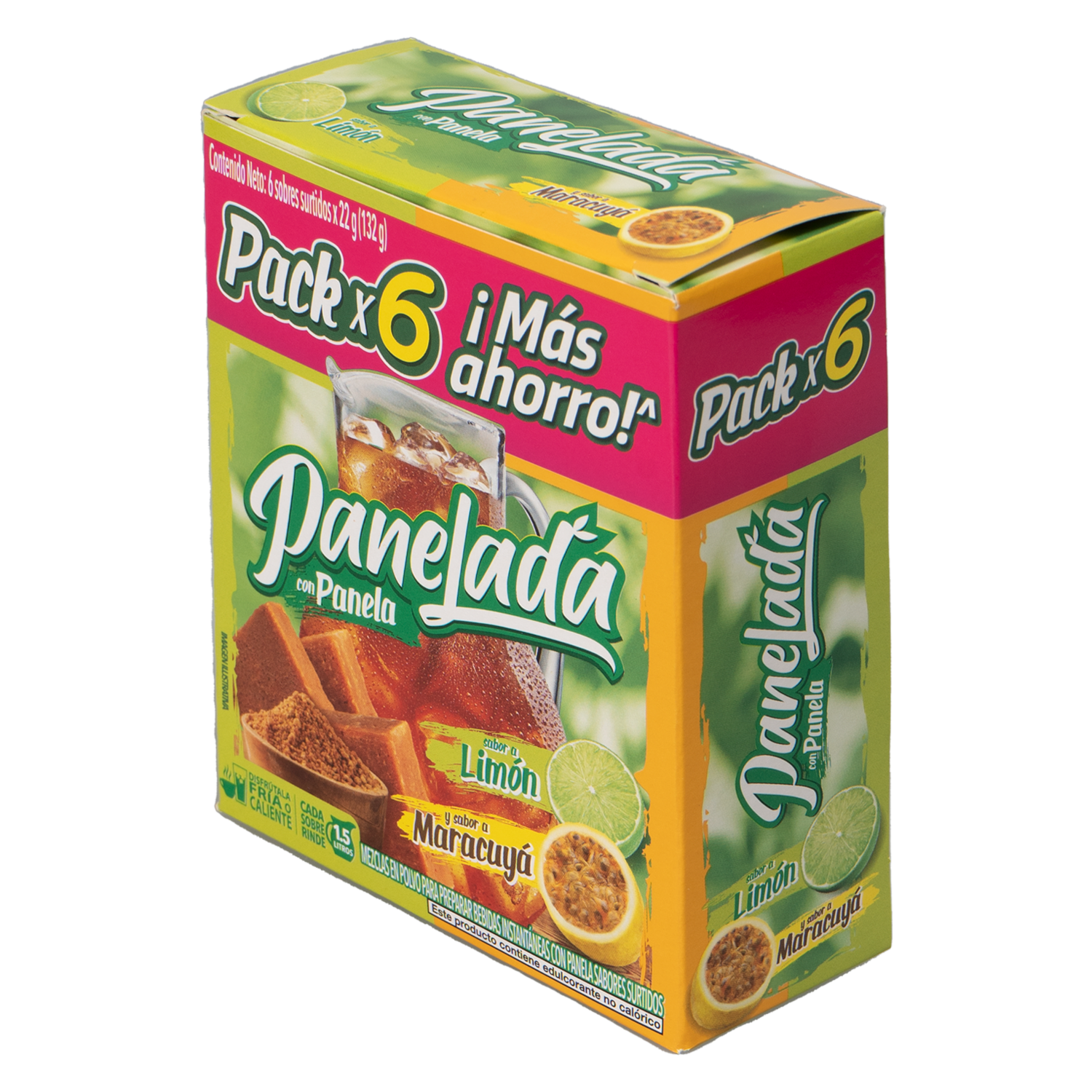 Té En Polvo Mix Maracuyá Y Limón PANELADA 6 X 22 G