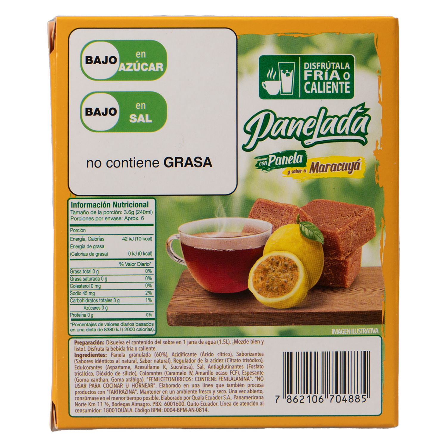 Té En Polvo Sabor A Maracuyá PANELADA 22 G