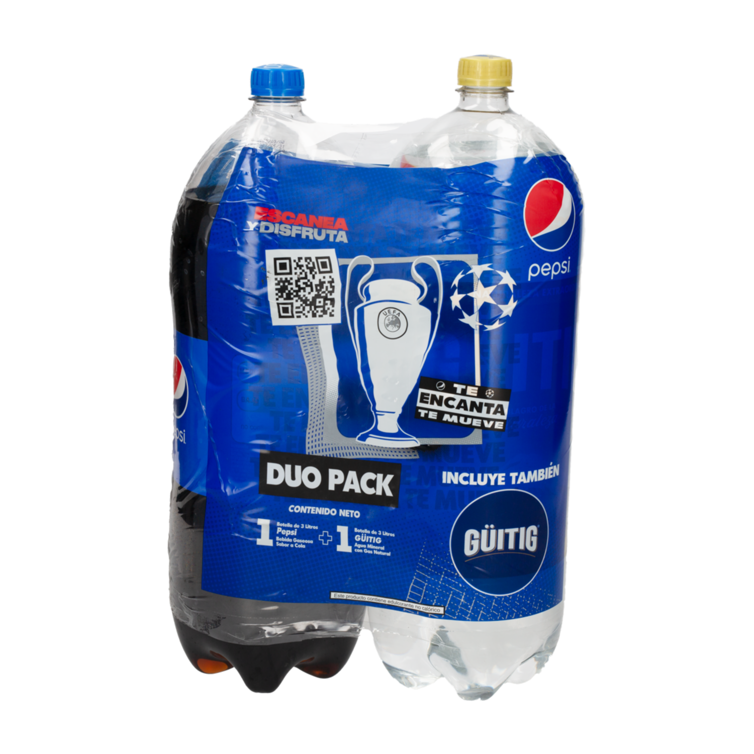 Bebida Gaseosa Pepsi + Guitig PEPSI 2 X 3000 Ml