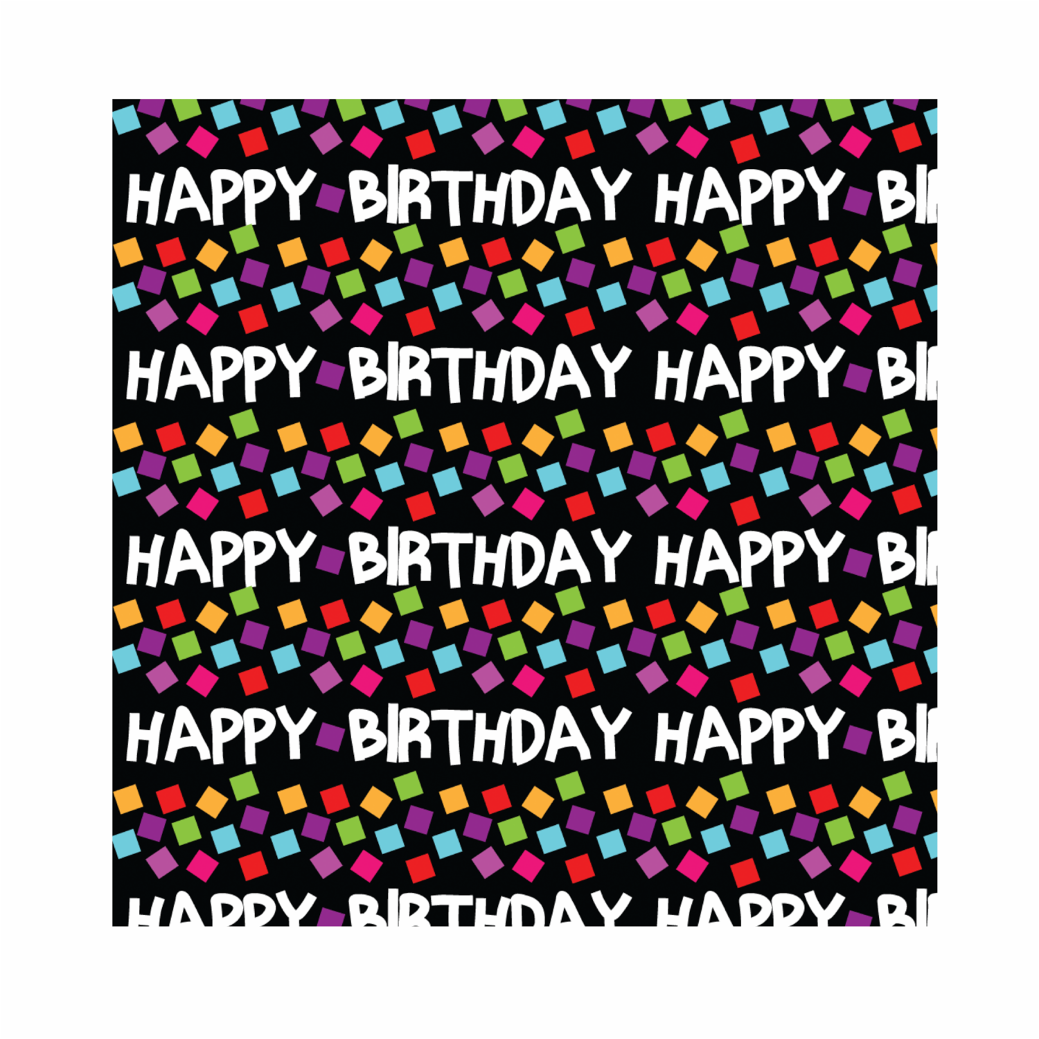 Papel De Regalo Cumpleaños Confetty OIMI X2 Uds