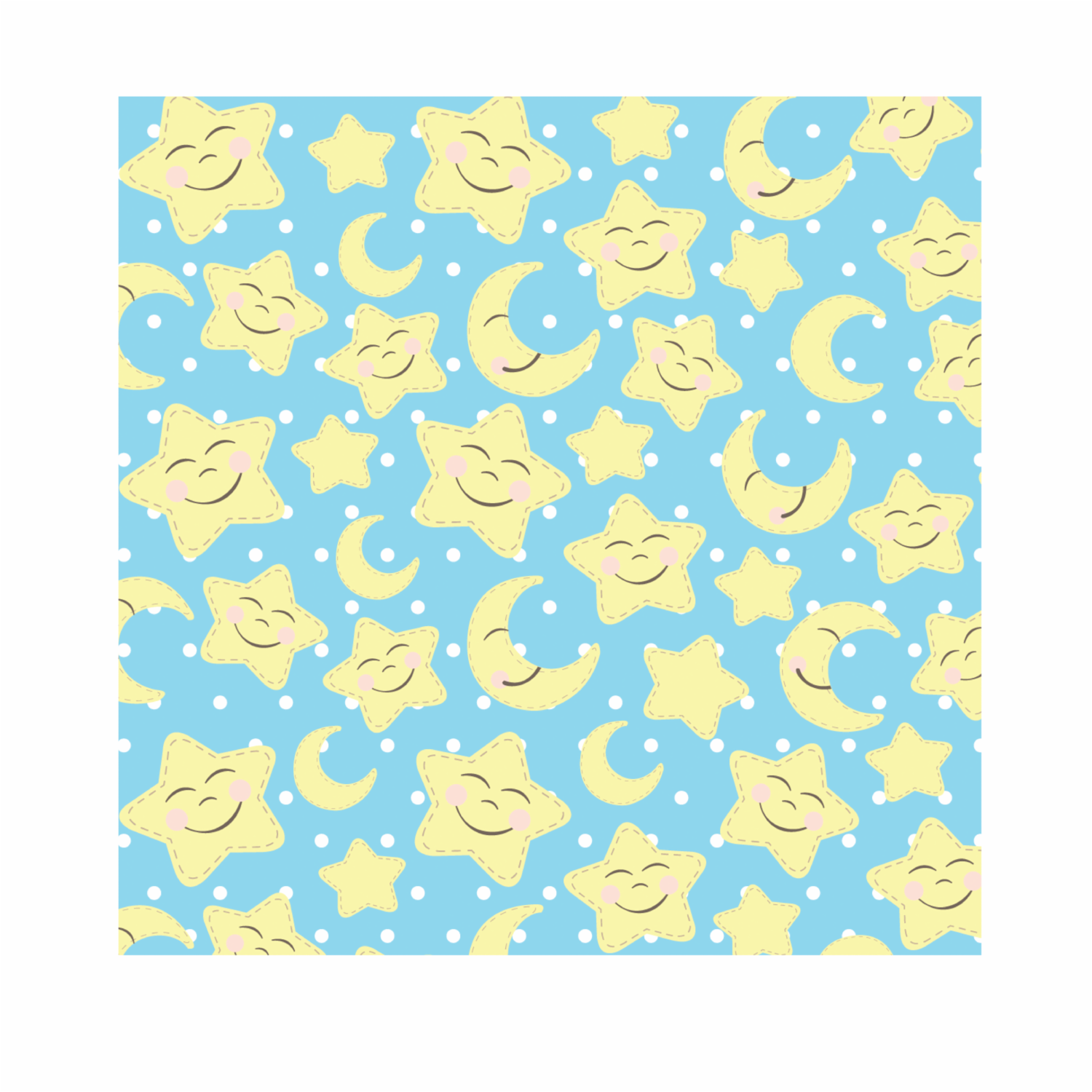 Papel De Regalo Infanitl Baby Stars OIMI X2 Uds