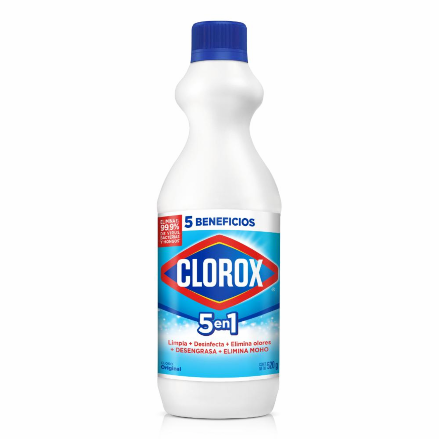 Cloro Liquido Original Botella CLOROX 520 G