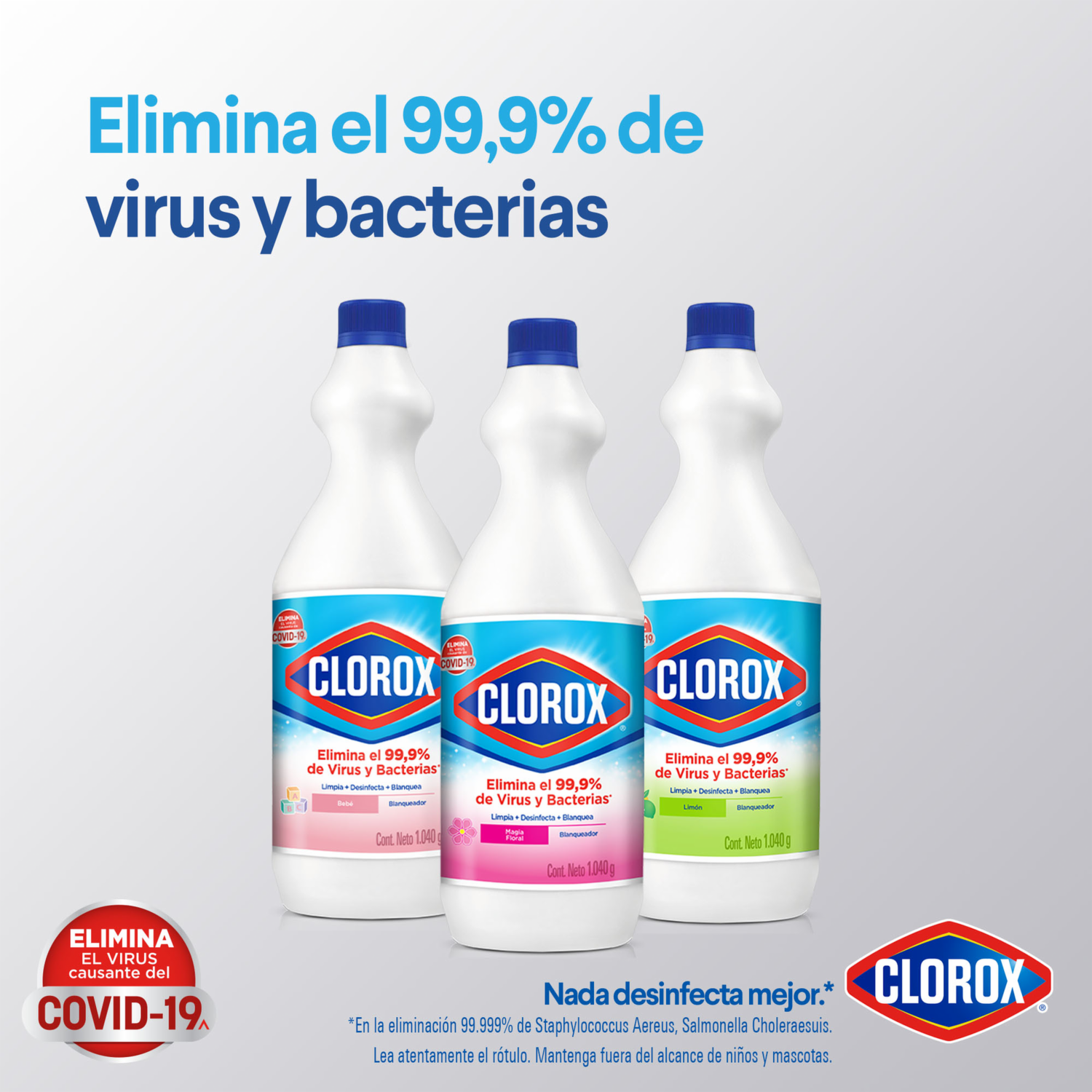 Cloro Liquido Original Botella CLOROX 520 G