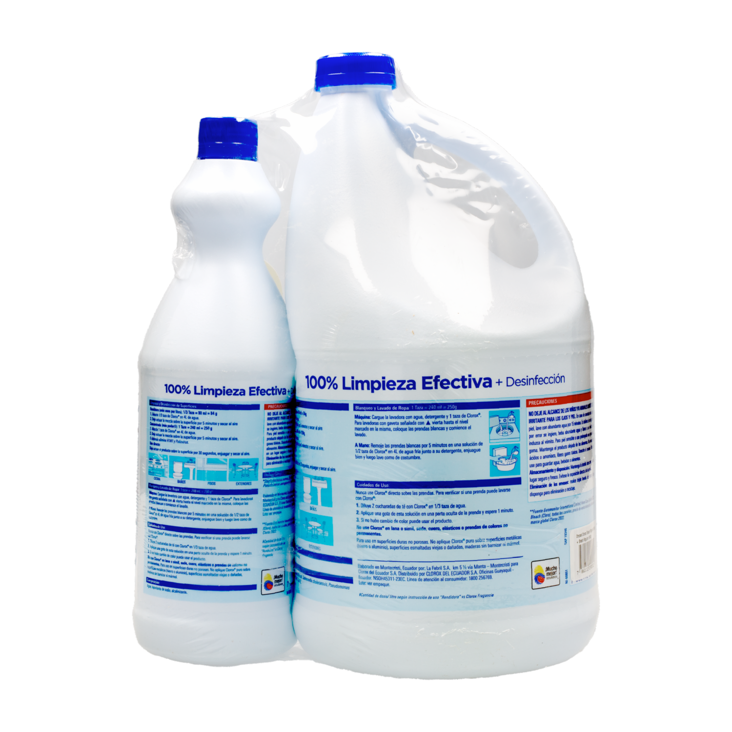 Cloro Líquido Original Rinde 3 Veces Más CLOROX Pack X 2 Uds