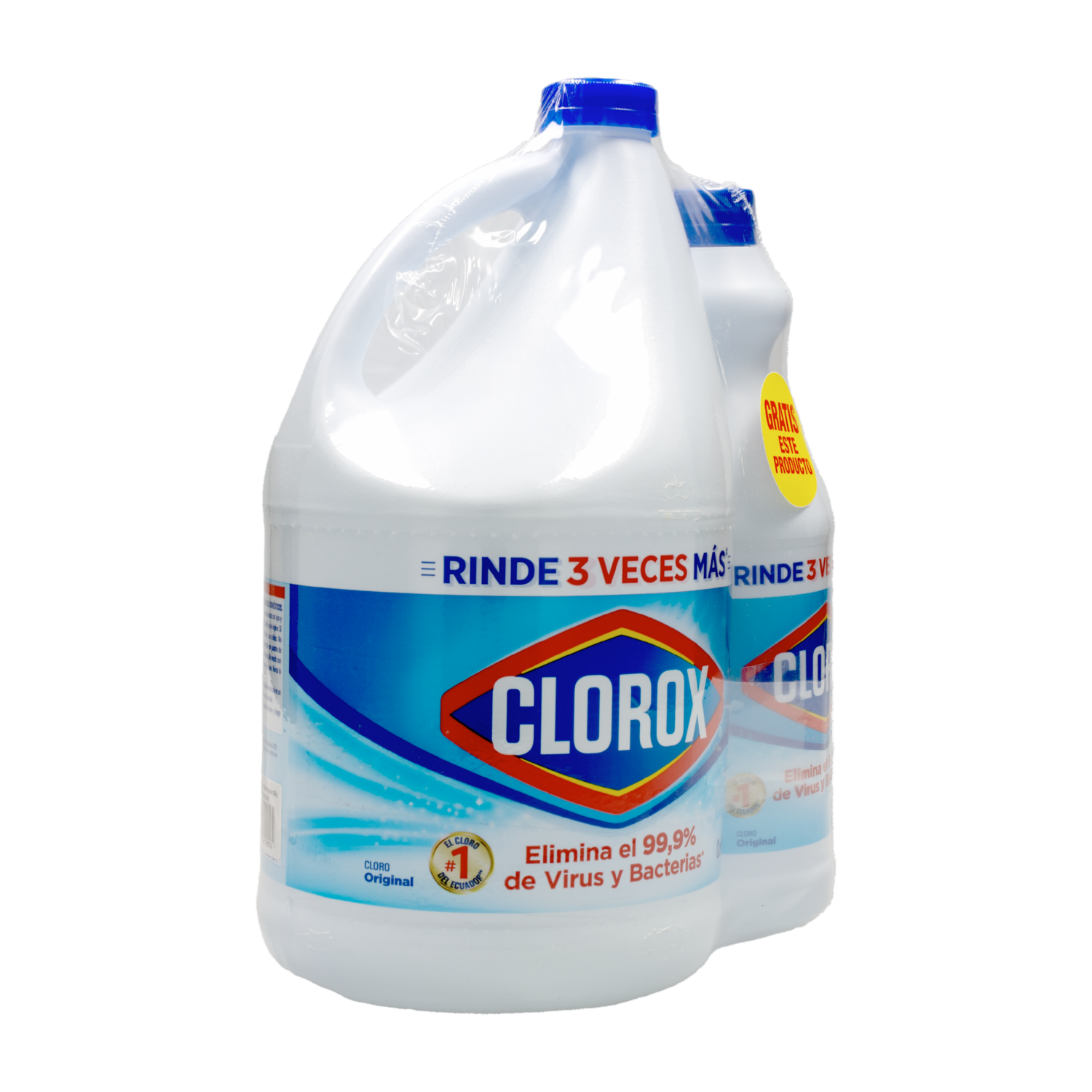 Cloro Líquido Original Rinde 3 Veces Más CLOROX Pack X 2 Uds