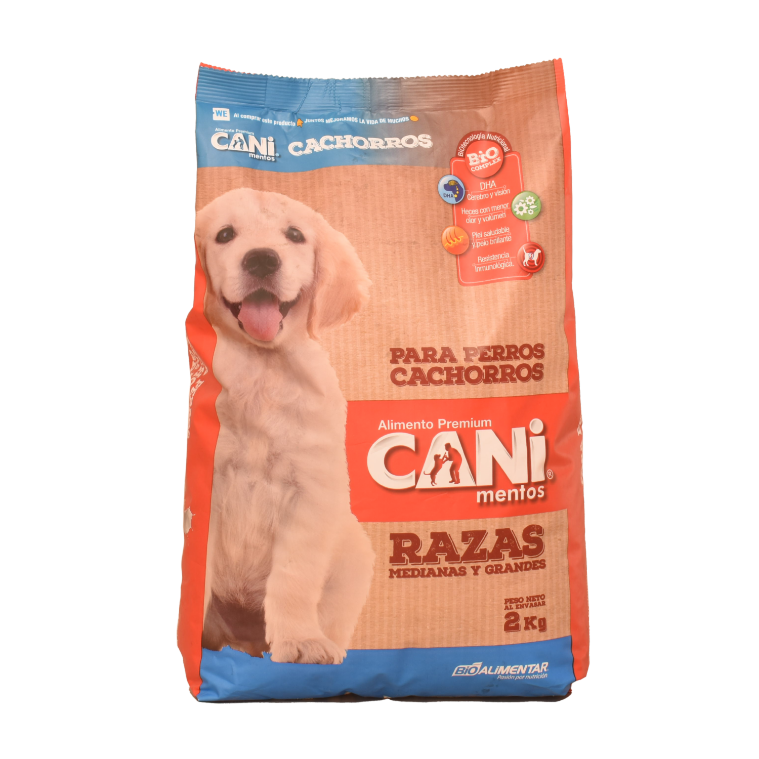 Alimento Para Perros Cachorros De Razas Medianas Y Grandes CANIMENTOS 2 Kg