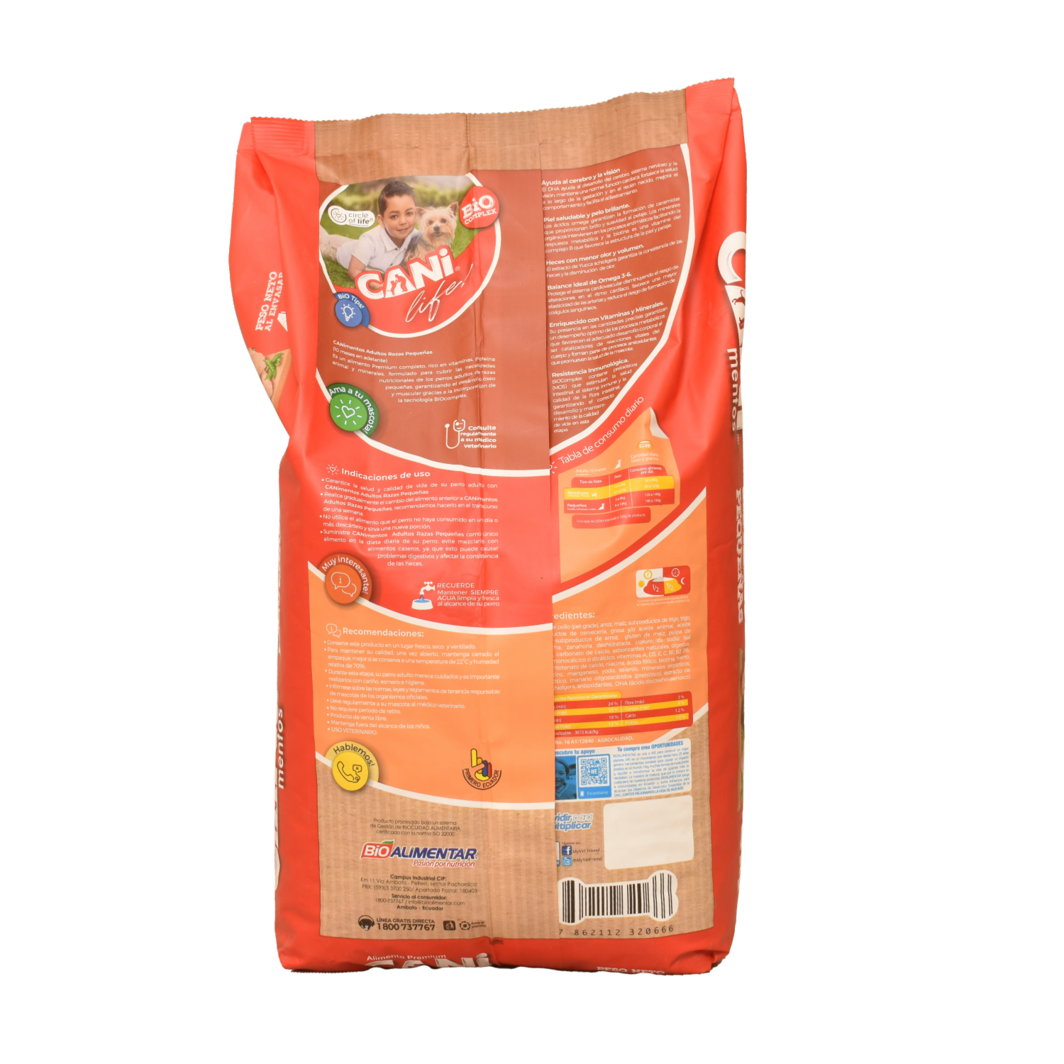 Alimento Para Perros Adultos De Razas Pequeñas CANIMENTOS 4 Kg