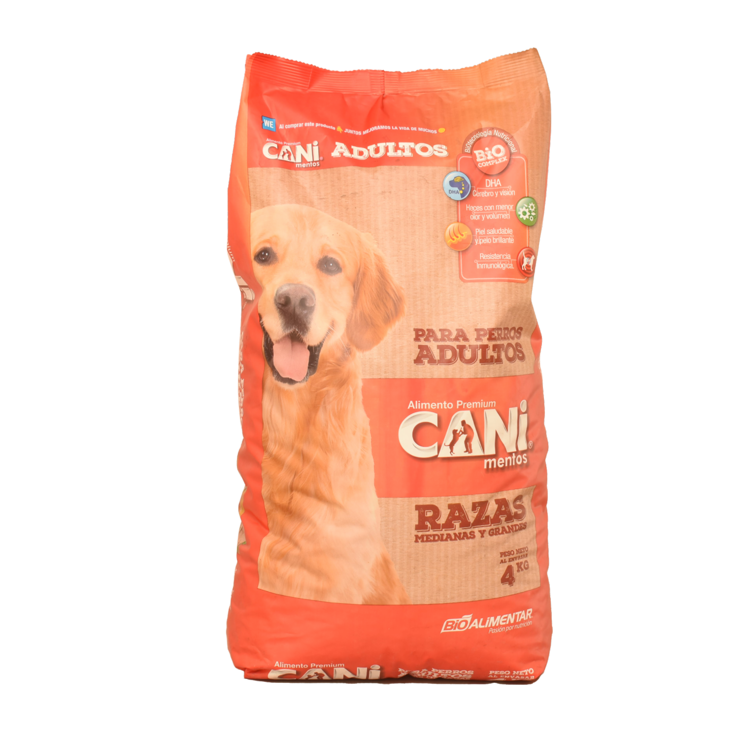 Alimento Para Perros Adultos De Razas Medianas Y Grandes CANIMENTOS 4 Kg