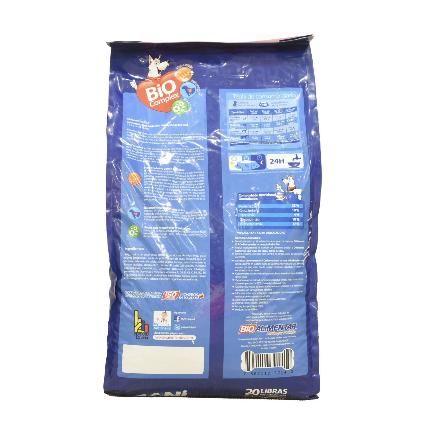 Alimento Para Perros Cachorros Todas Las Razas Prime CANIMENTOS 9 Kg