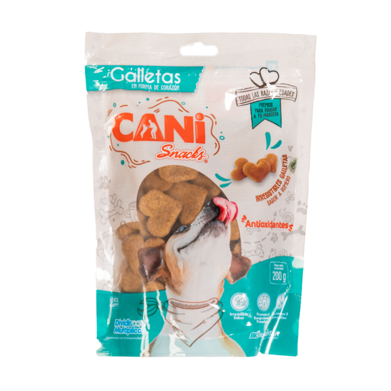 Galletas Para Perros Antioxidantes Todas Las Razas Y Edades Sabor A Romero CANI SNACKS 200 G