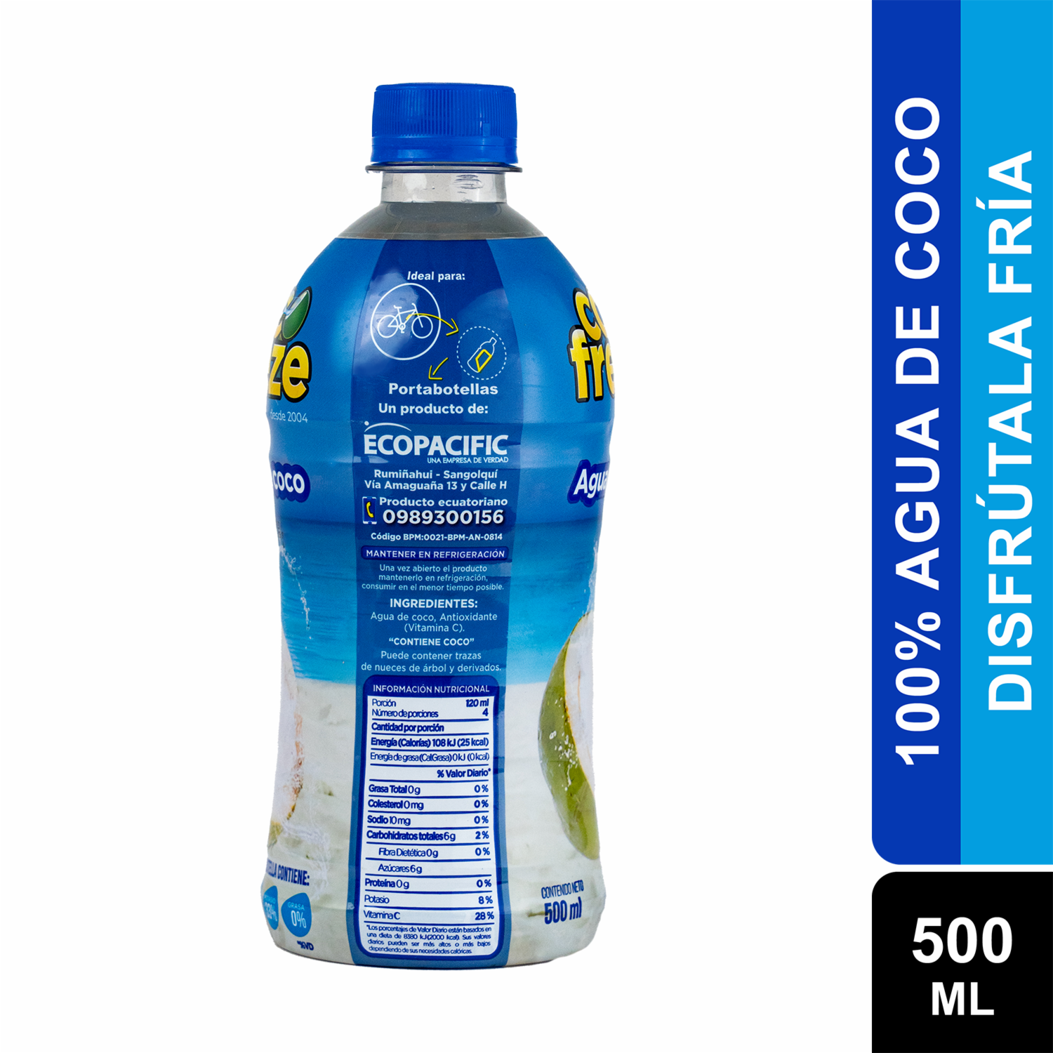 Agua De Coco Fresca COCO FREEZE 500 Ml