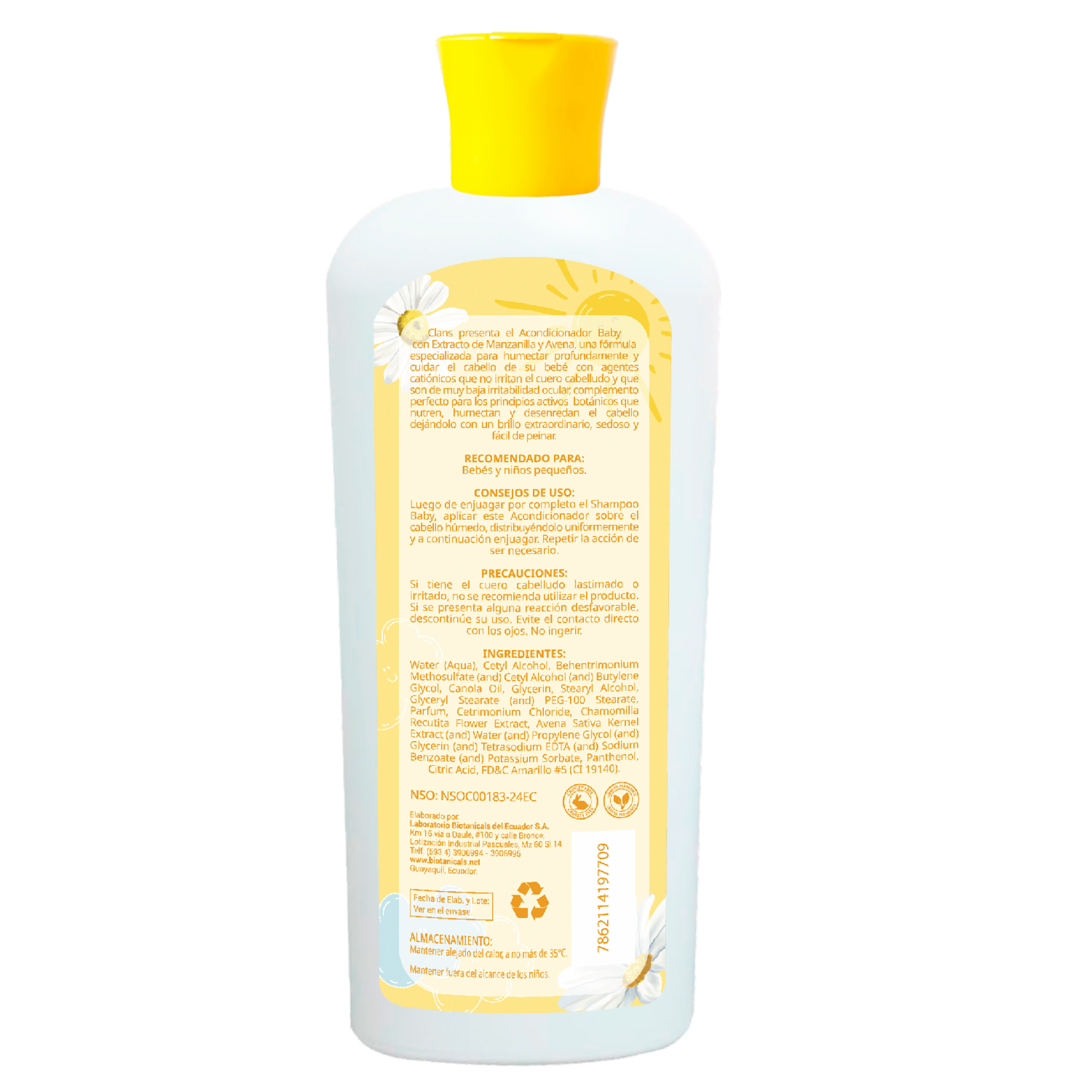Acondicionador De Cabello Baby CLANS 400 Ml