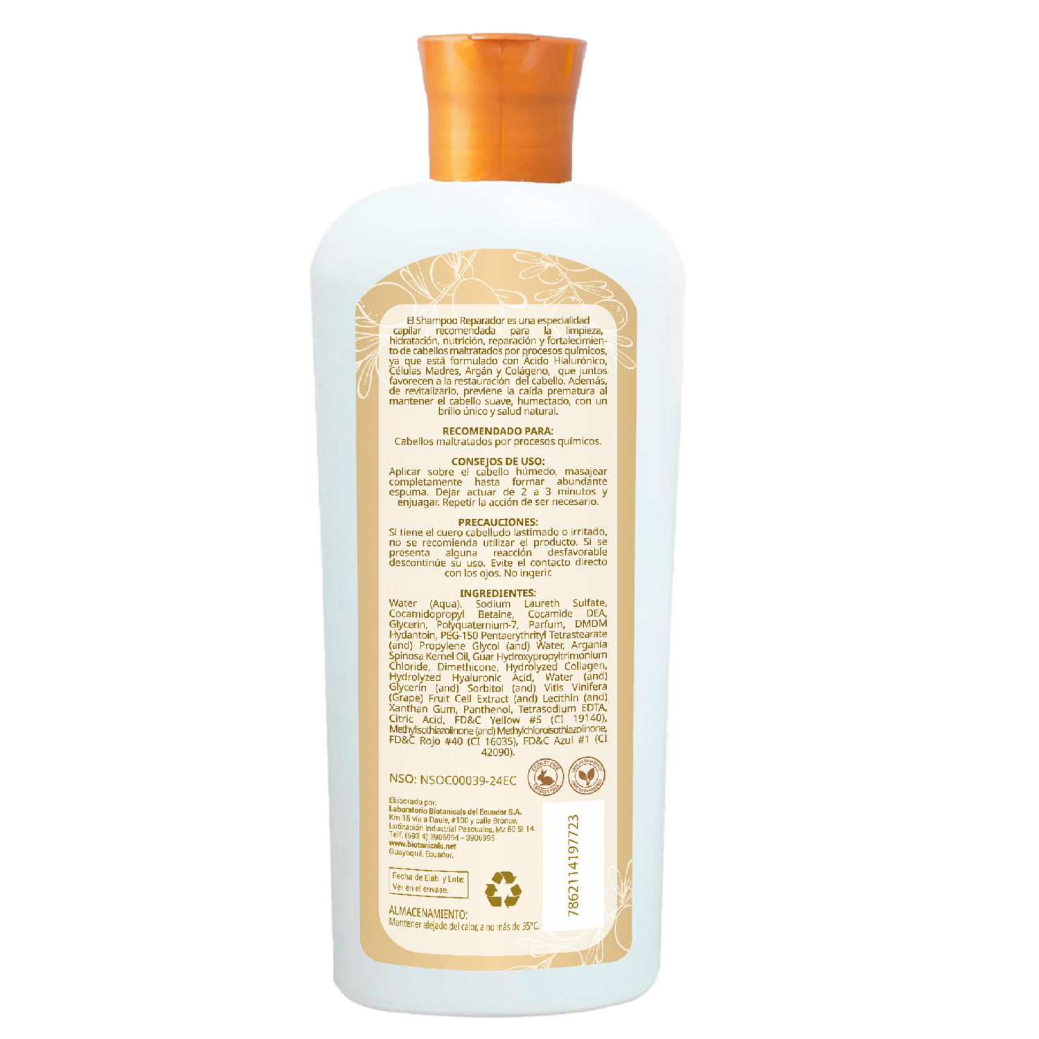 Shampoo De Cabello Reparador CLANS 400 Ml